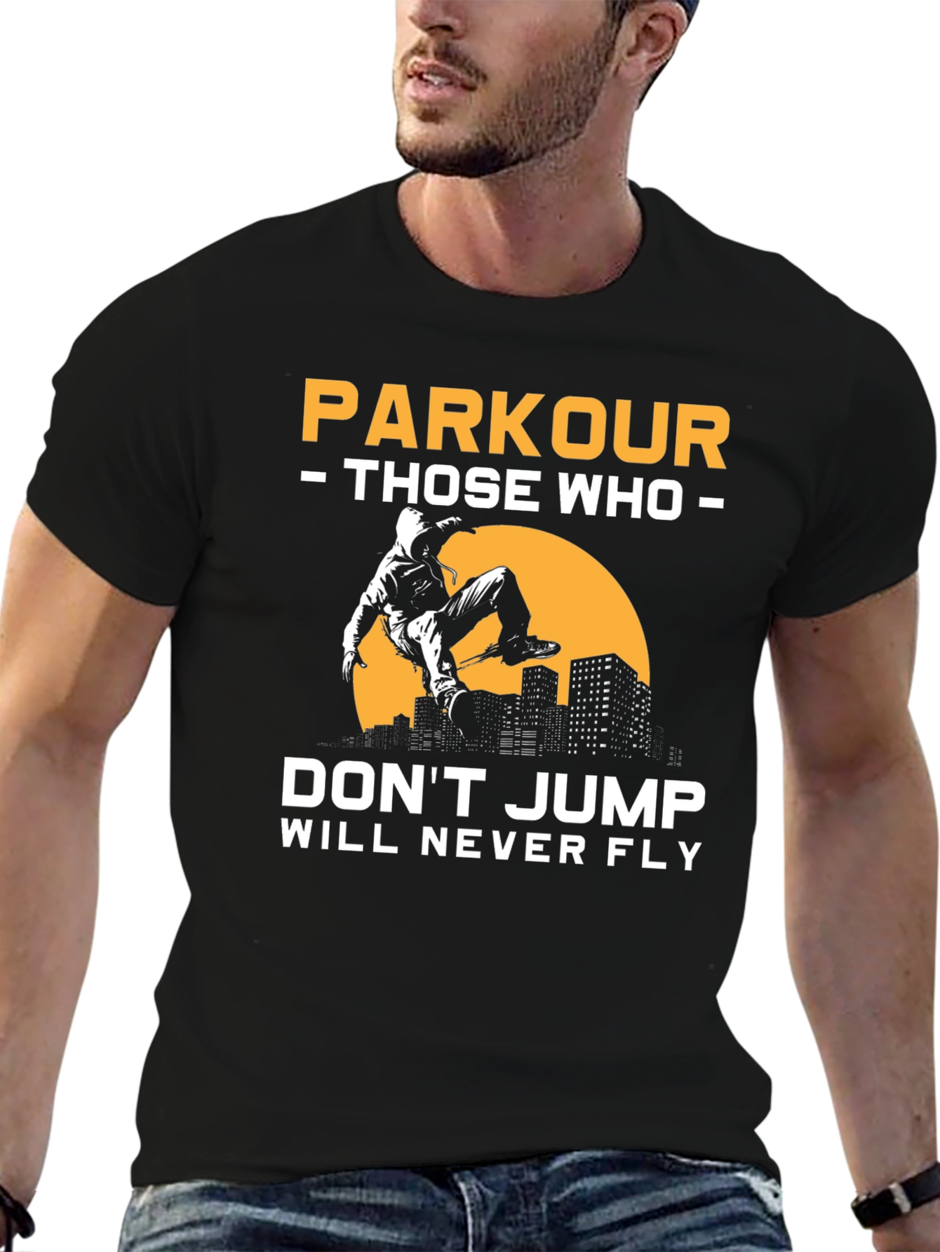 Parkour T-Shirt - Dont Jump Will Never Fly
