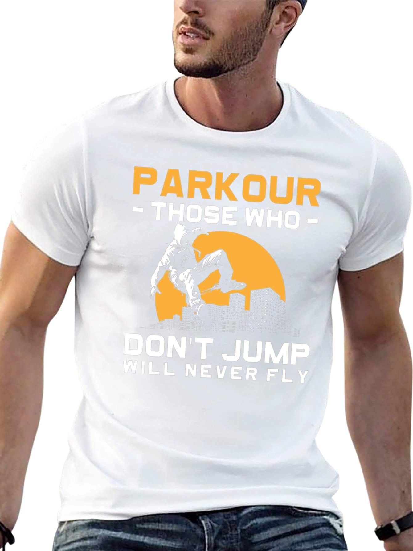 Parkour T-Shirt - Dont Jump Will Never Fly