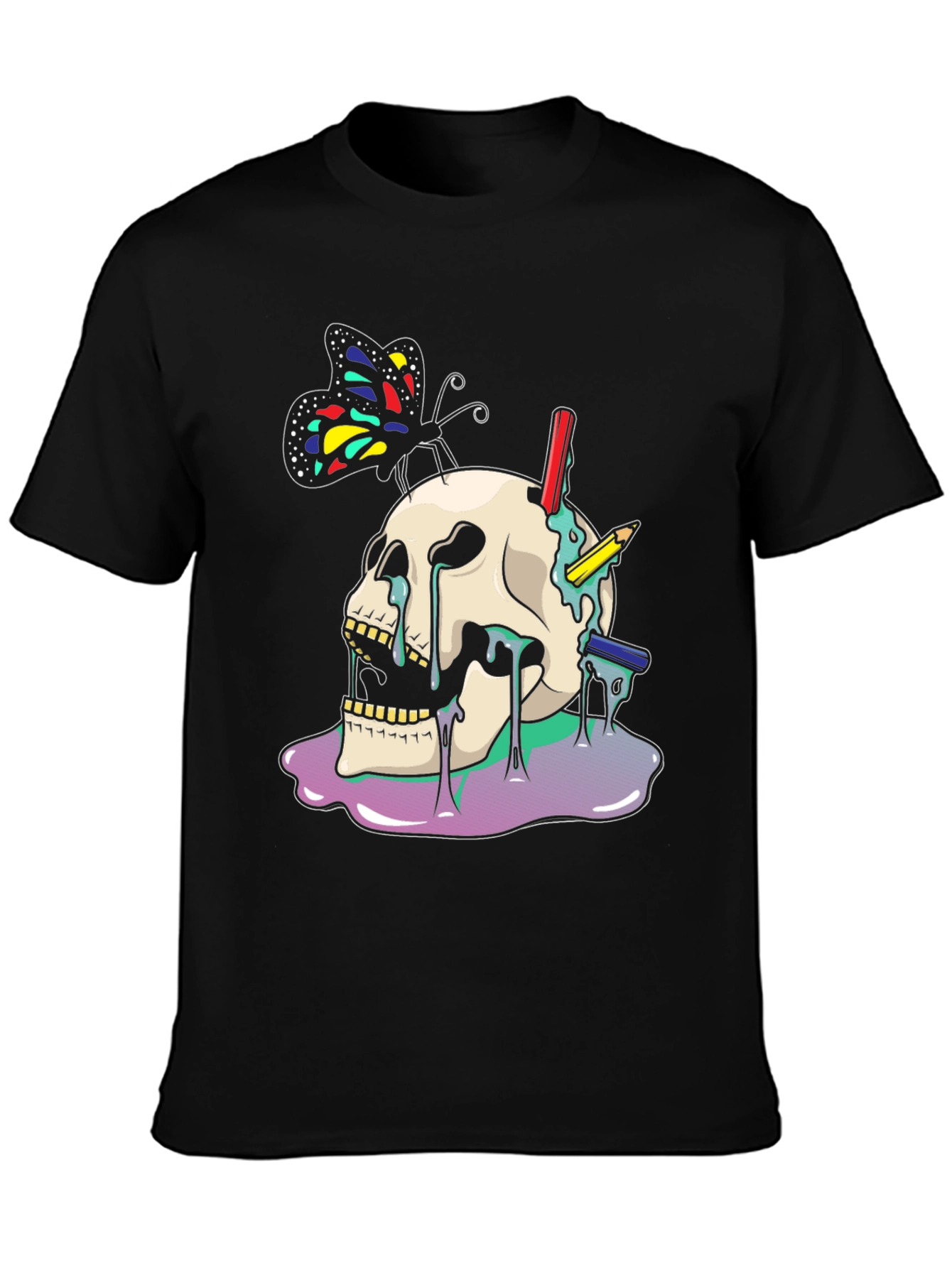 Skull & Butterfly Graphic Tee