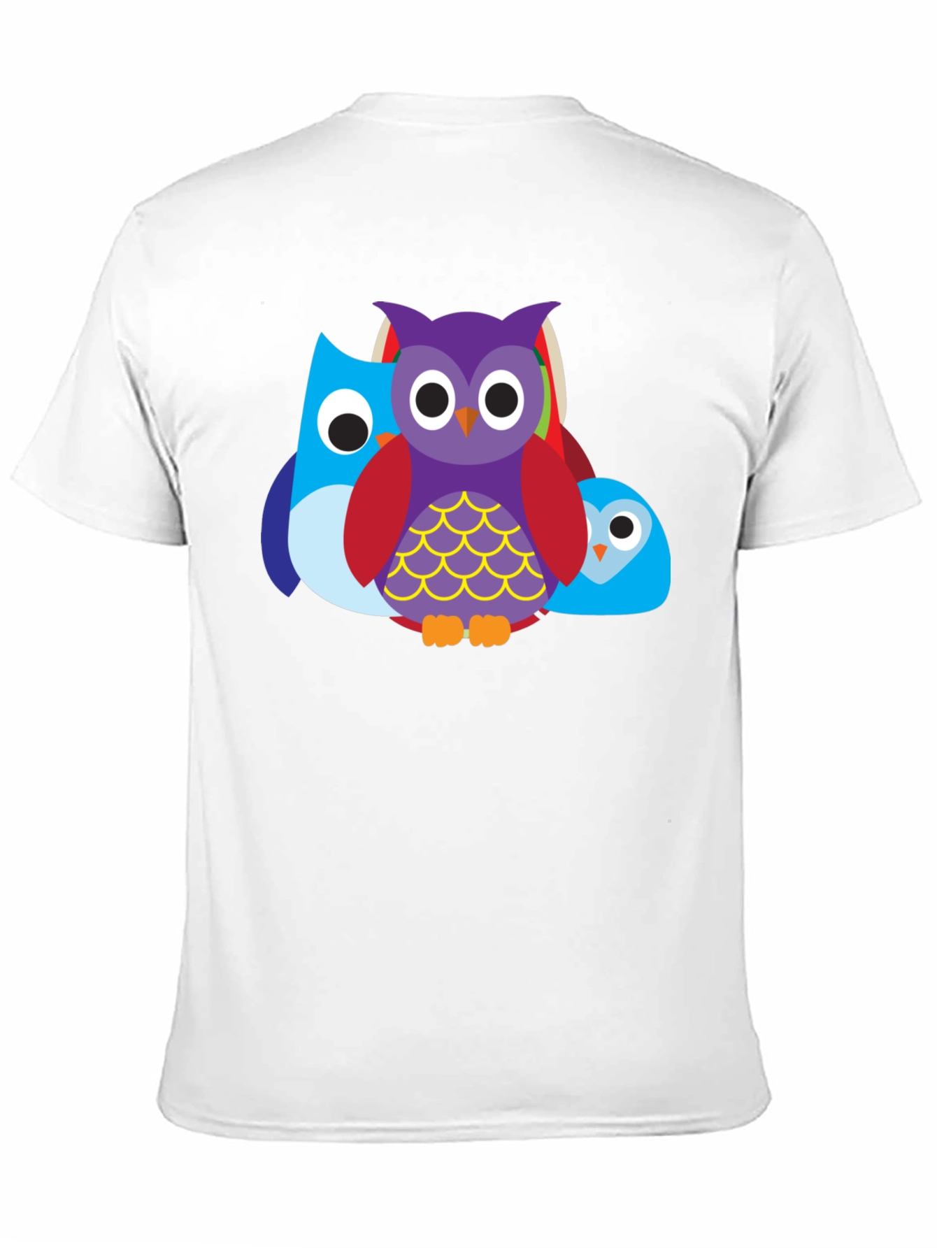 Owl Trio Graphic Tee - Mens Black T-Shirt