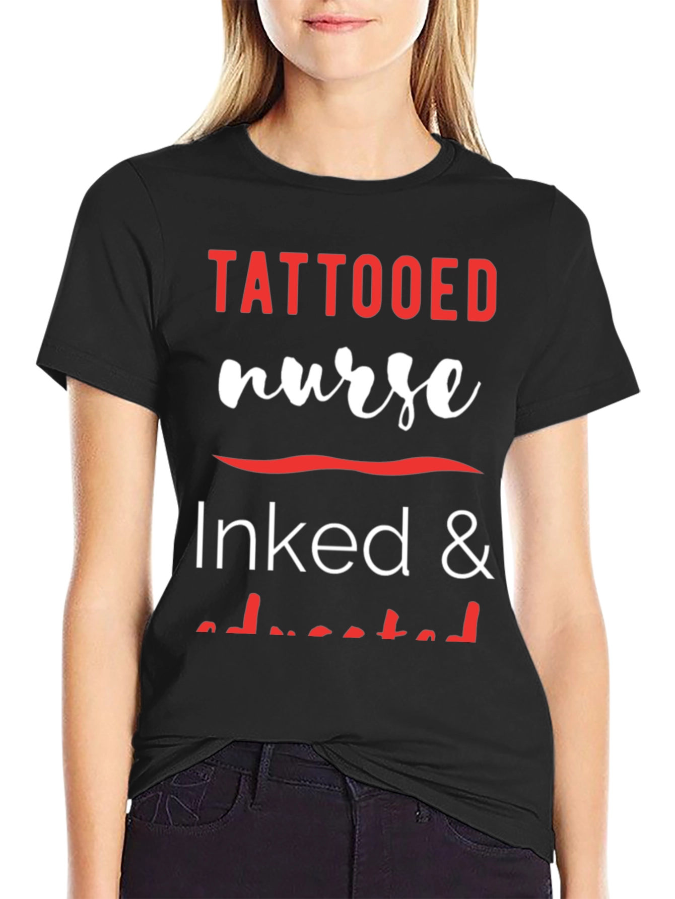 Tattooed Nurse Inked & Educated Graphic Tee