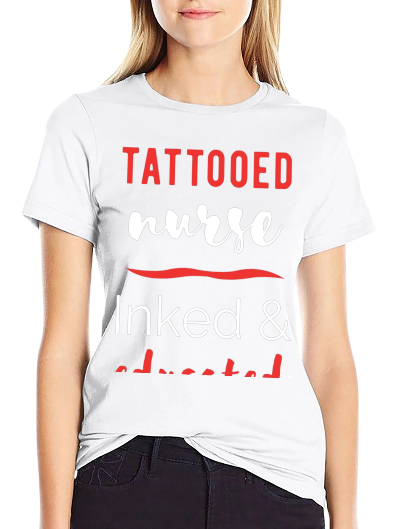 Tattooed Nurse Inked & Educated Graphic Tee