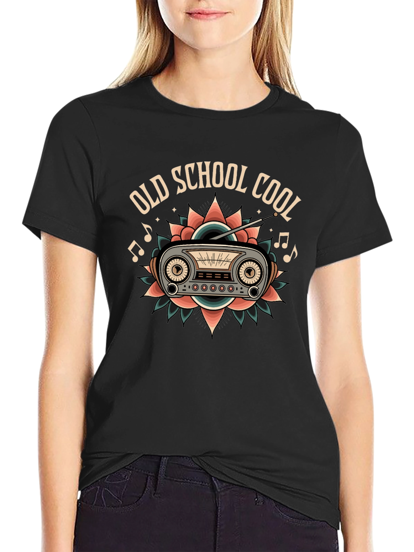 Old School Cool Radio Graphic T-Shirt