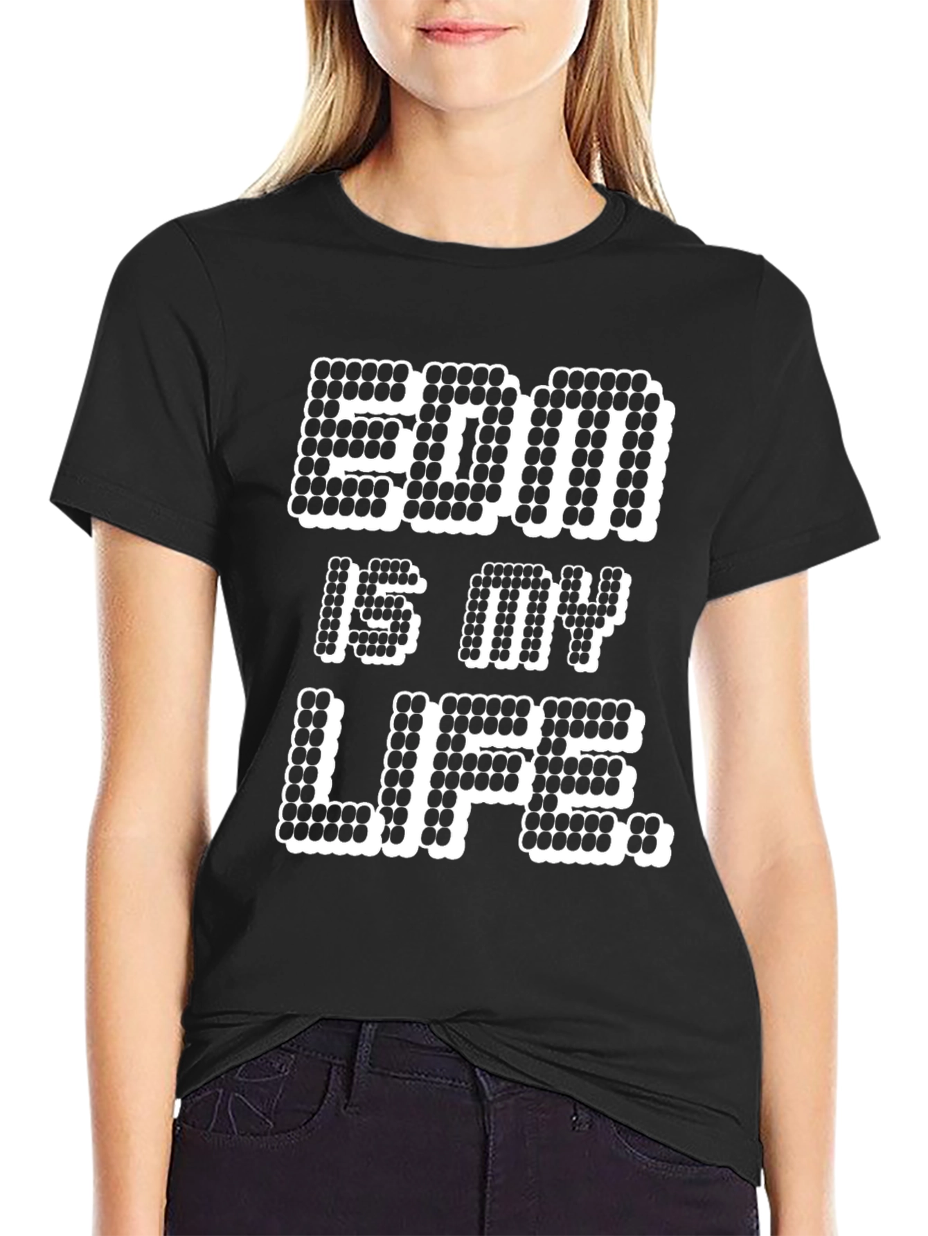 EDM Is My Life Graphic T-Shirt - Black