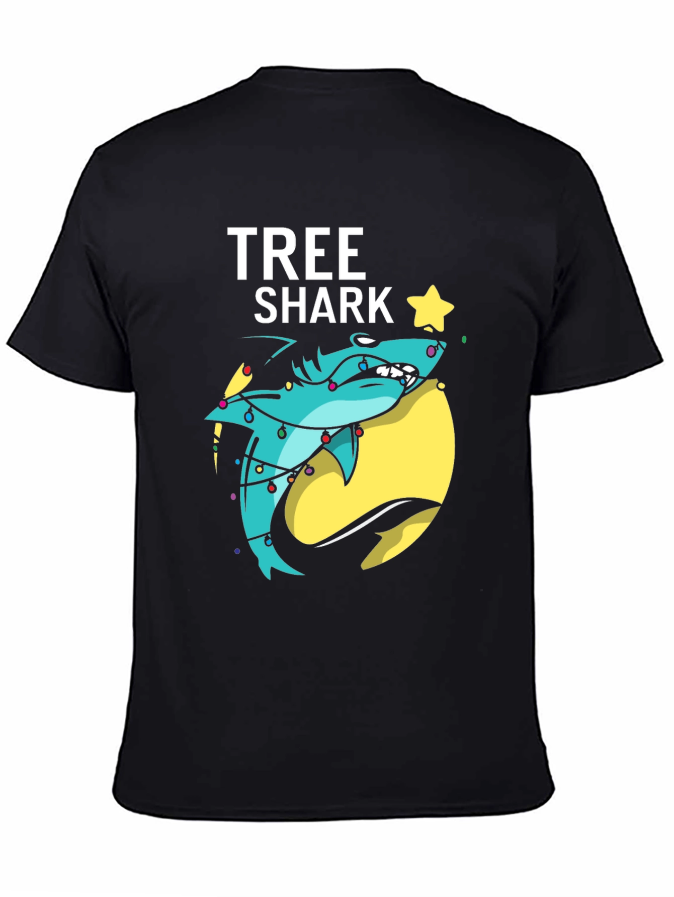 Tree Shark Christmas T-Shirt - Holiday Graphic Tee