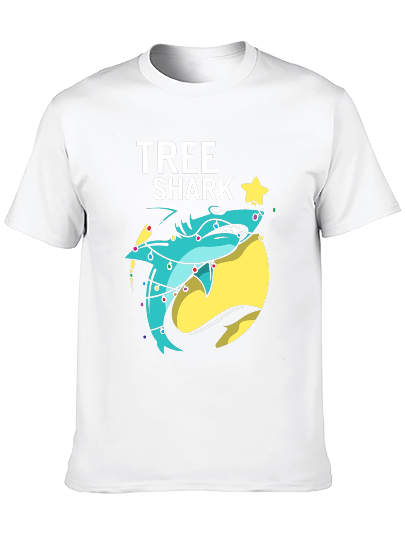 Tree Shark Christmas T-Shirt - Holiday Graphic Tee
