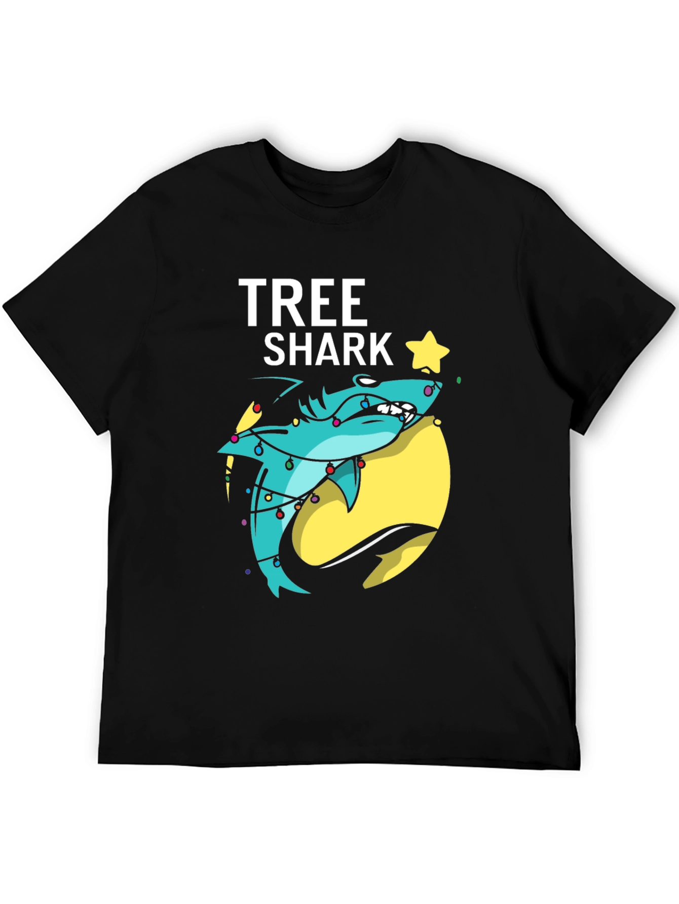 Tree Shark Christmas T-Shirt - Holiday Graphic Tee