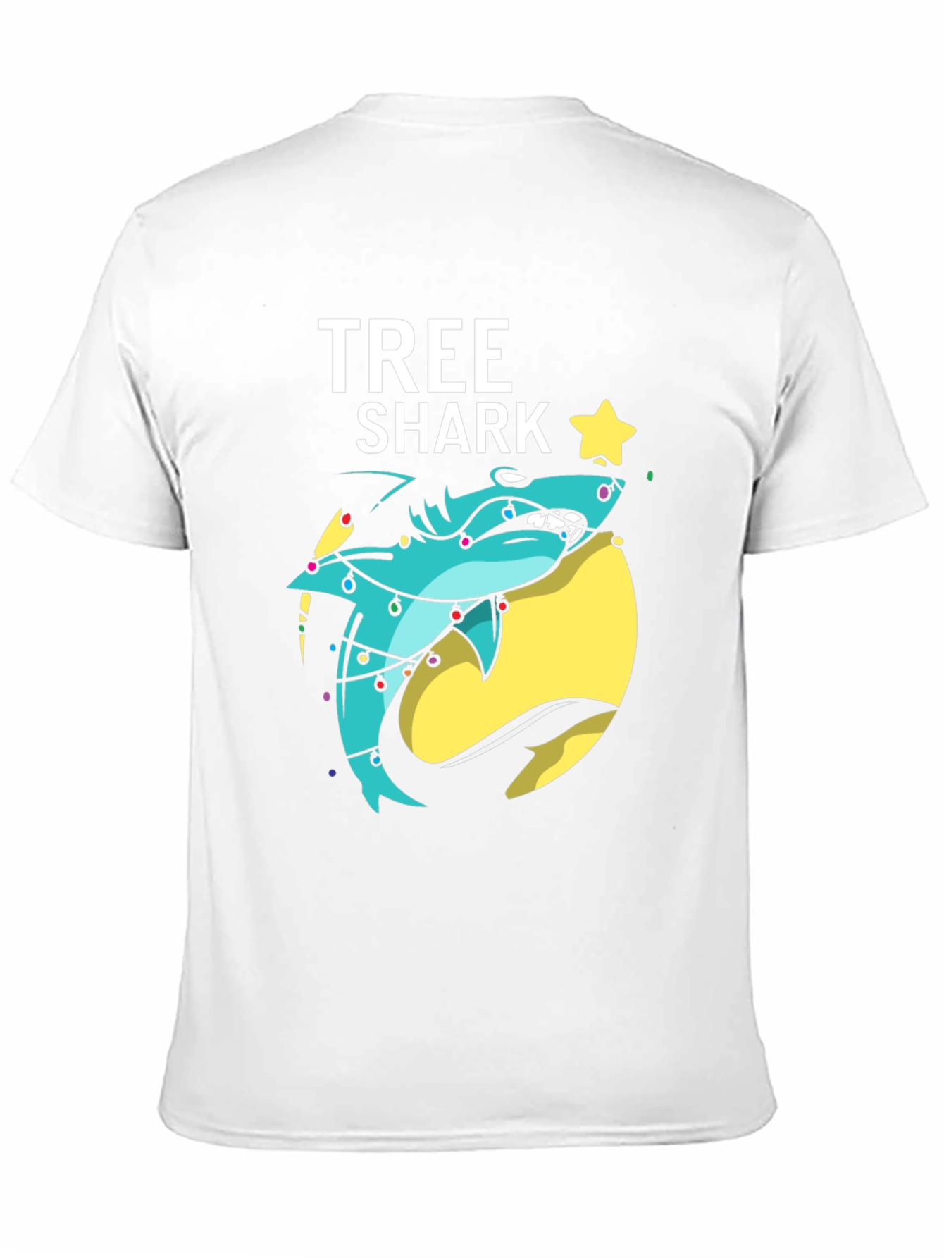 Tree Shark Christmas T-Shirt - Holiday Graphic Tee