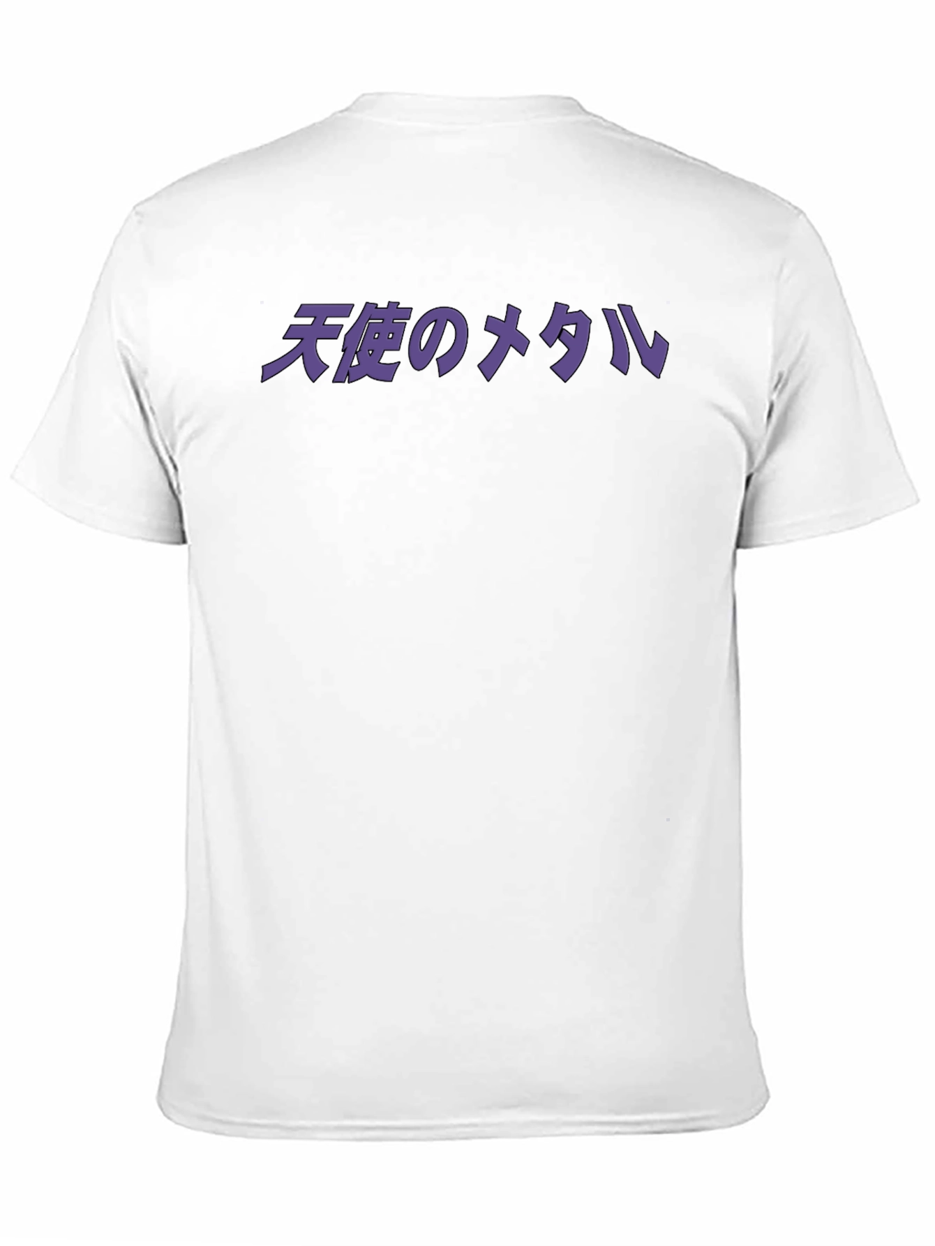 Angel Metal Text Graphic Black T-Shirt