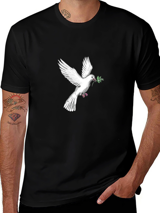 Dove Peace T-Shirt - Classic Black Tee