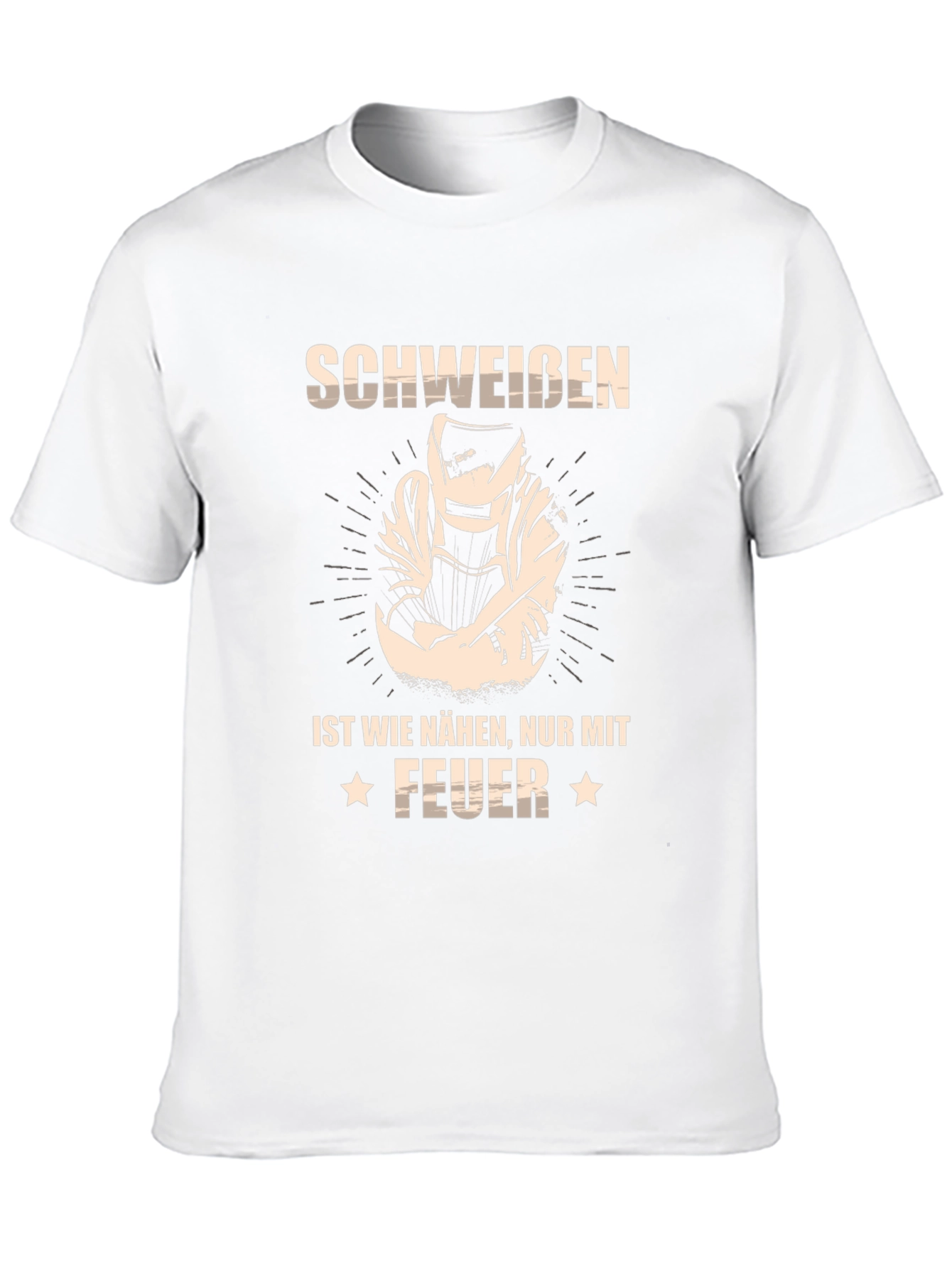 Welders Schweiben Feuer Black T-Shirt