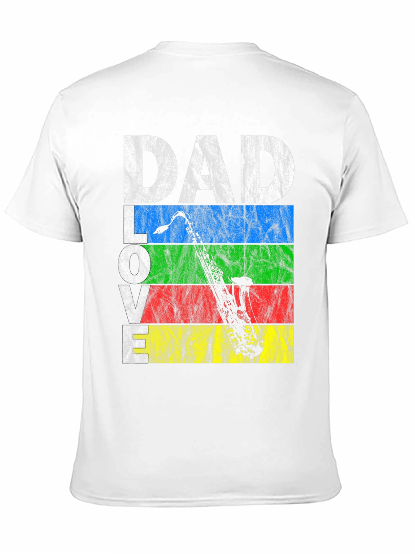 Dad Love Saxophone Graphic T-Shirt