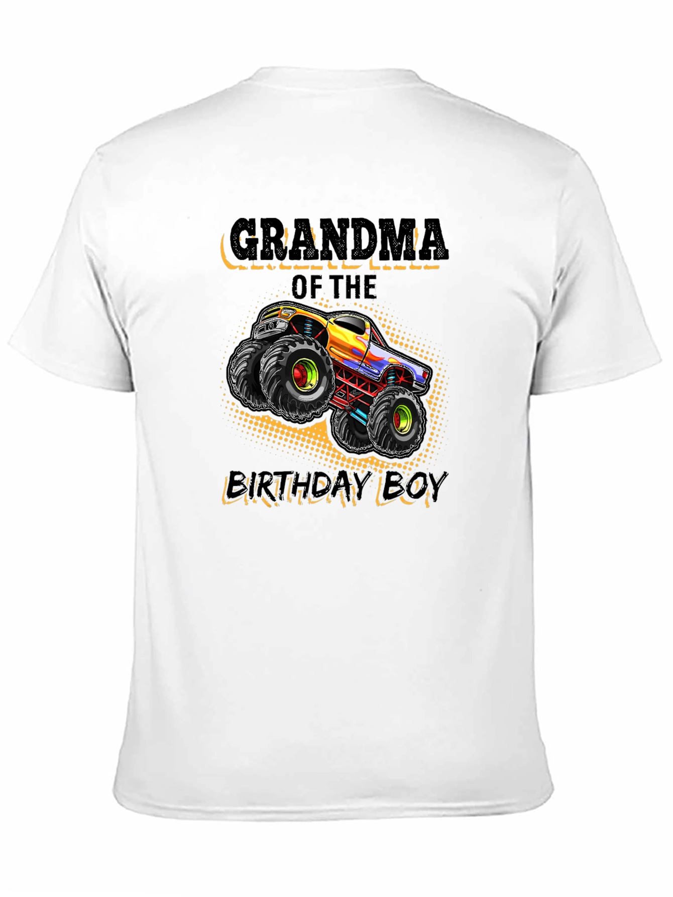 Grandma of the Birthday Boy Monster Truck T-Shirt