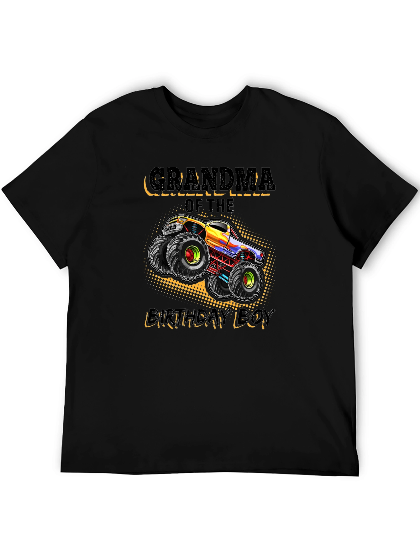 Grandma of the Birthday Boy Monster Truck T-Shirt