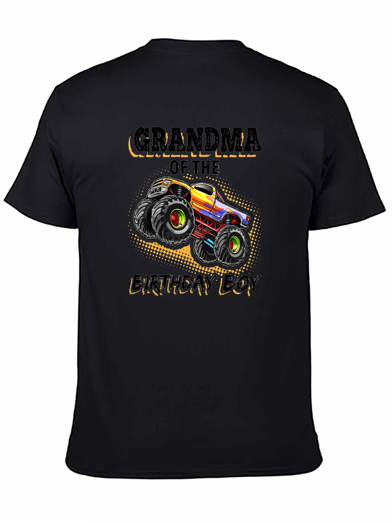 Grandma of the Birthday Boy Monster Truck T-Shirt