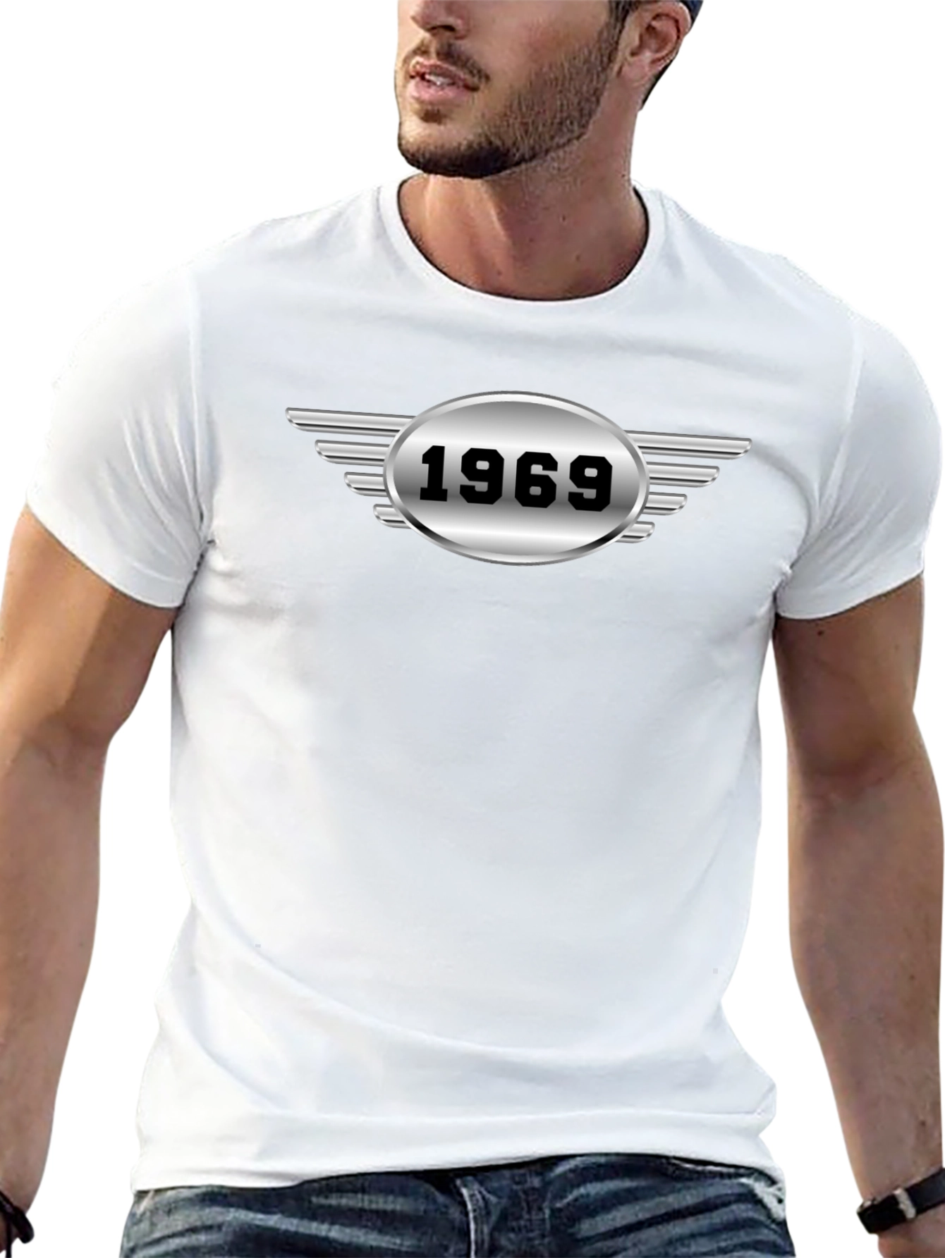 1969 Winged Logo Graphic Tee - Black