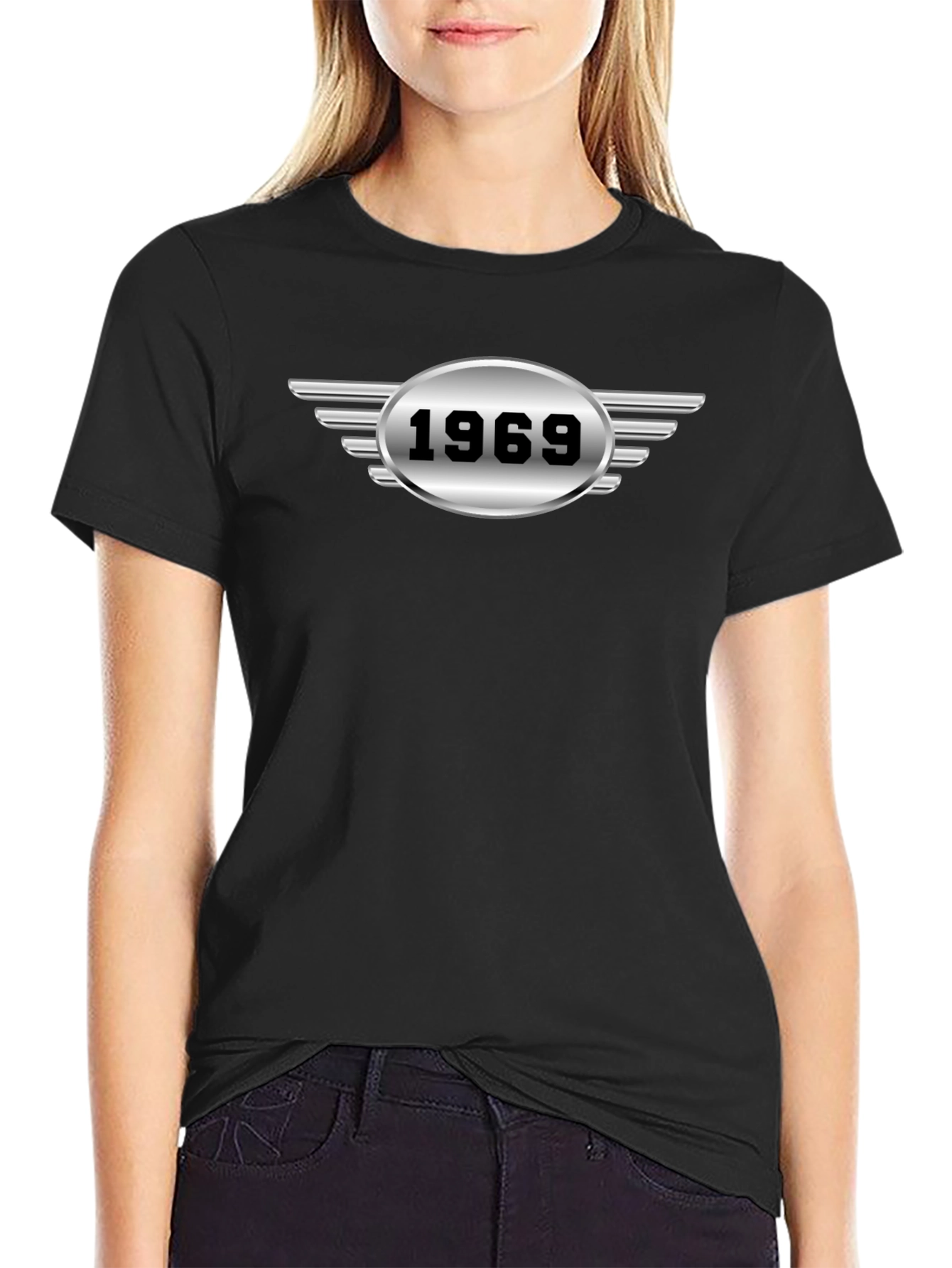1969 Winged Logo Graphic Tee - Black
