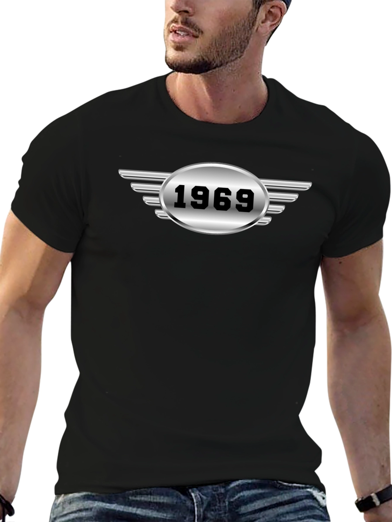 1969 Winged Logo Graphic Tee - Black