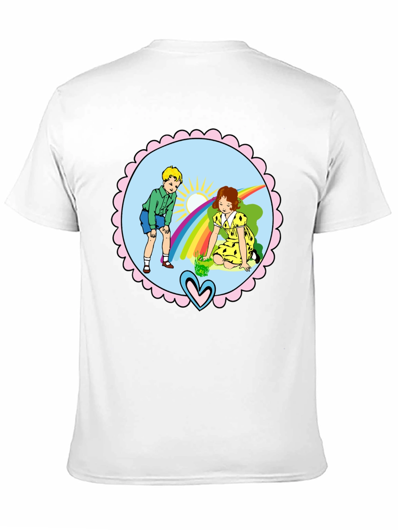 Retro Kids Rainbow Graphic Tee