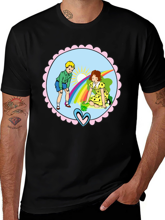 Retro Kids Rainbow Graphic Tee