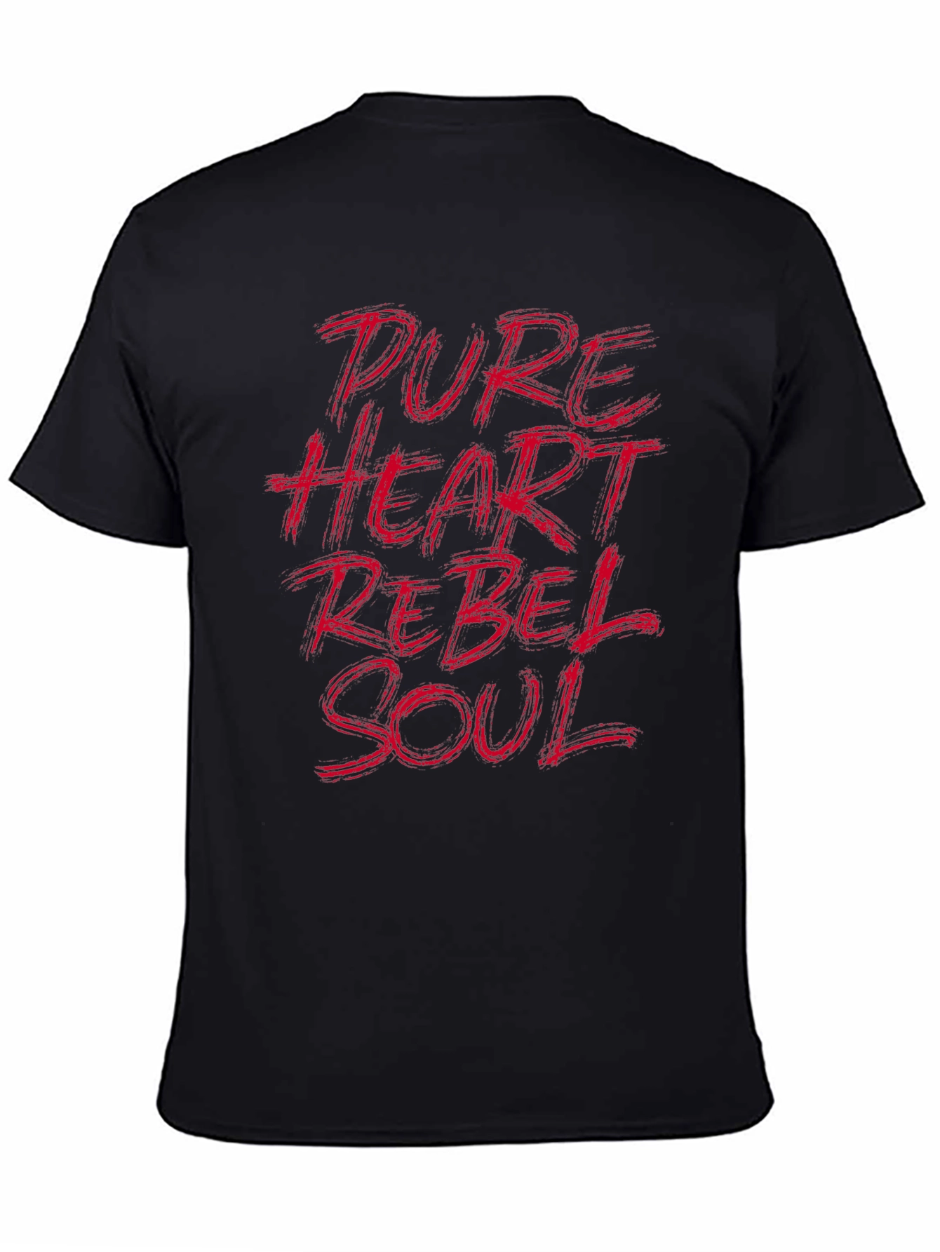 Pure Heart Rebel Soul Mens Graphic Tee