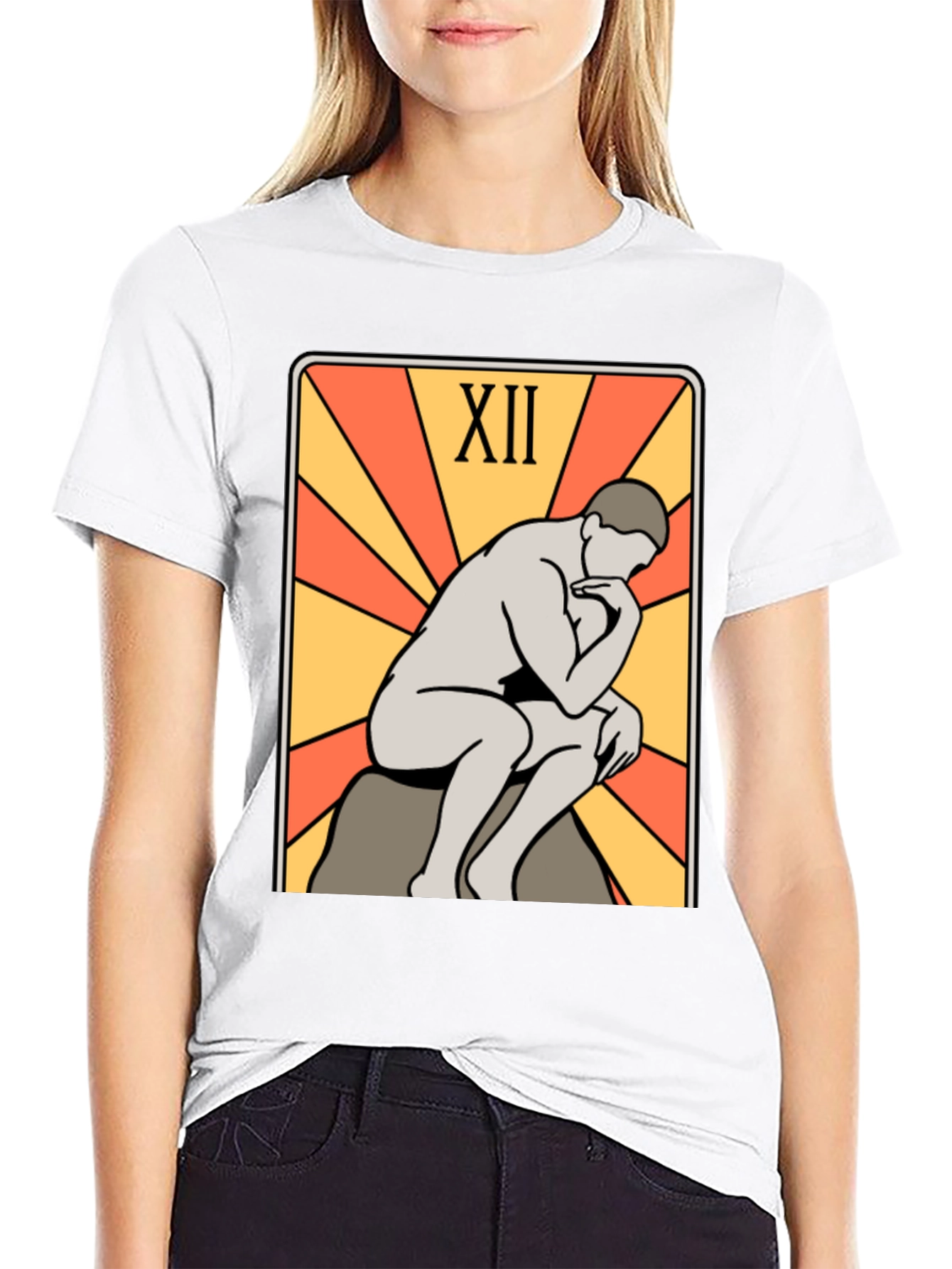 The Thinker Tarot Card Graphic T-Shirt