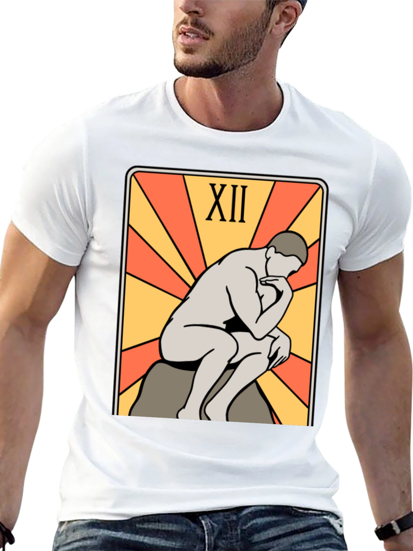 The Thinker Tarot Card Graphic T-Shirt