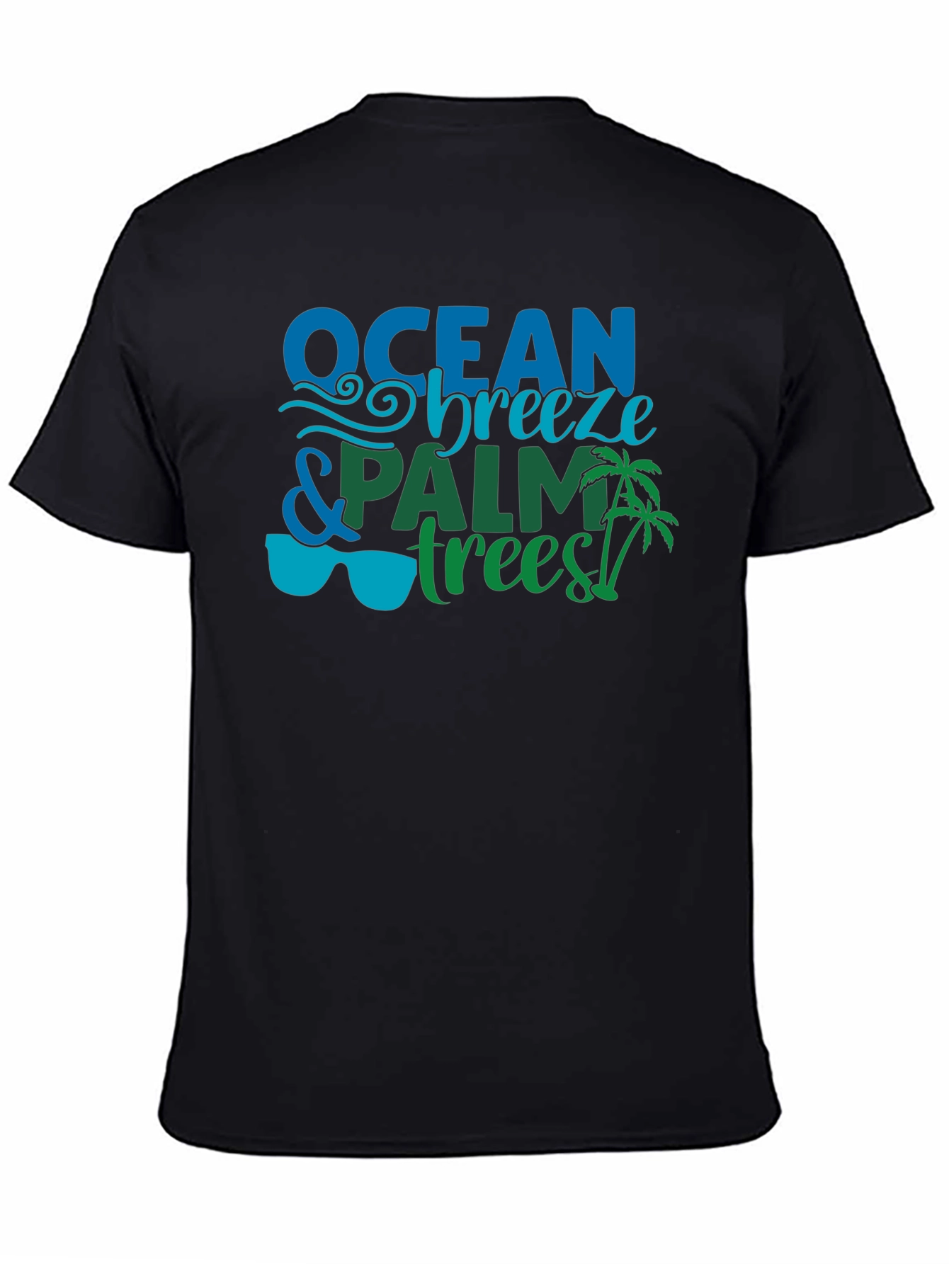 Ocean Breeze & Palm Trees Graphic Tee
