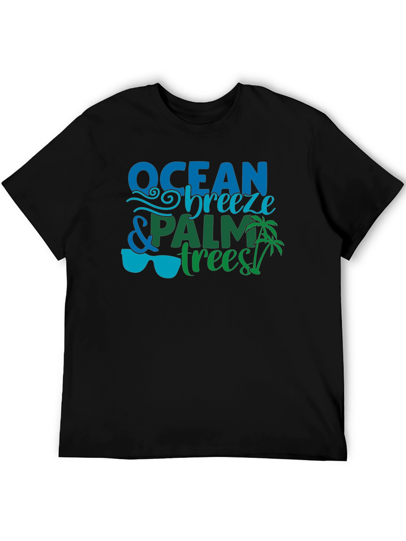 Ocean Breeze & Palm Trees Graphic Tee