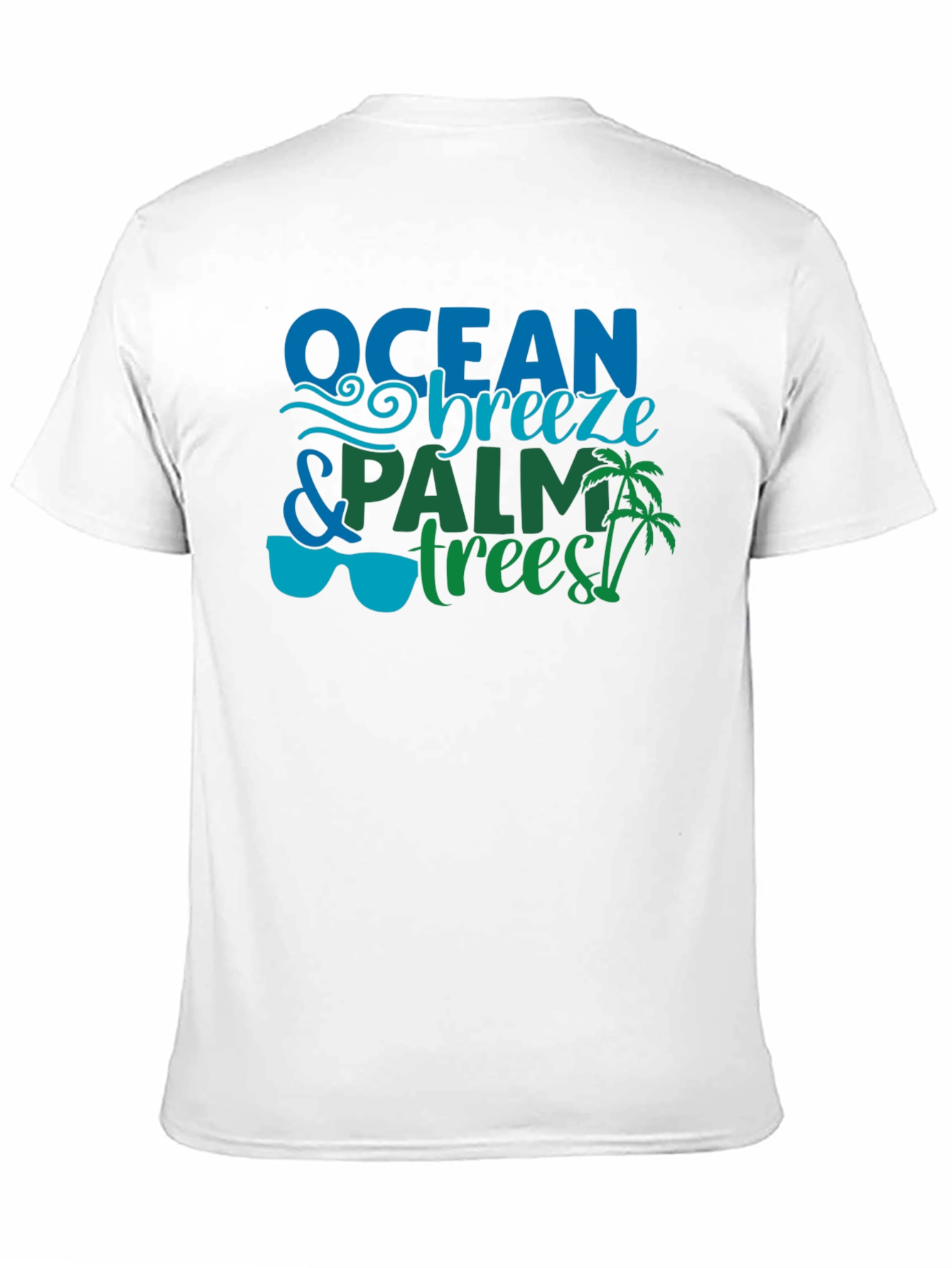 Ocean Breeze & Palm Trees Graphic Tee