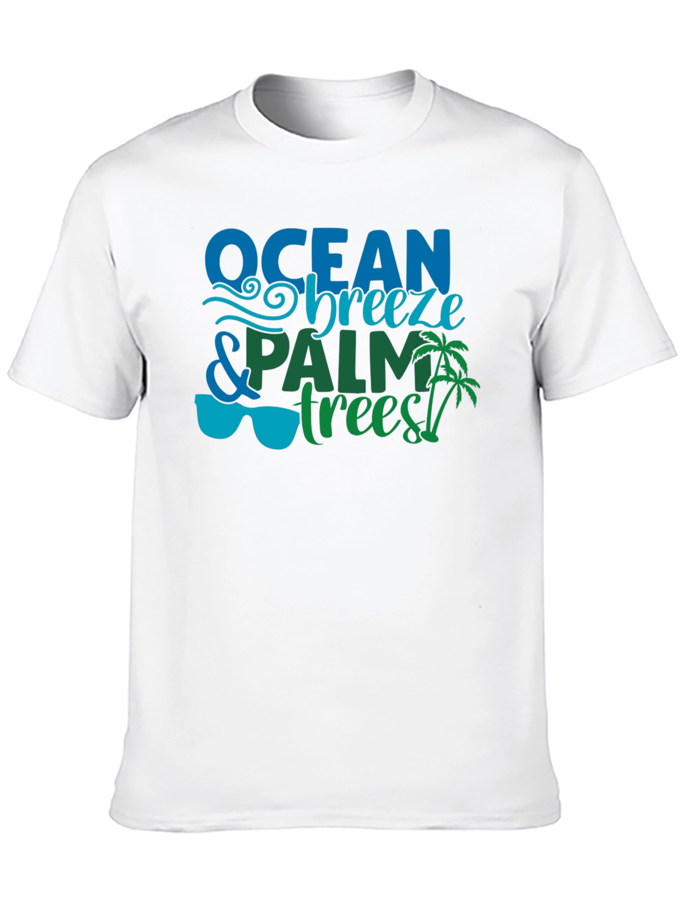 Ocean Breeze & Palm Trees Graphic Tee