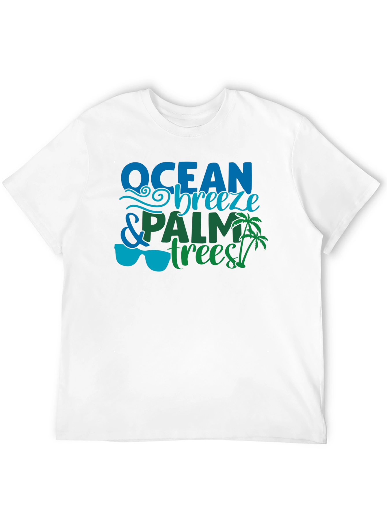 Ocean Breeze & Palm Trees Graphic Tee