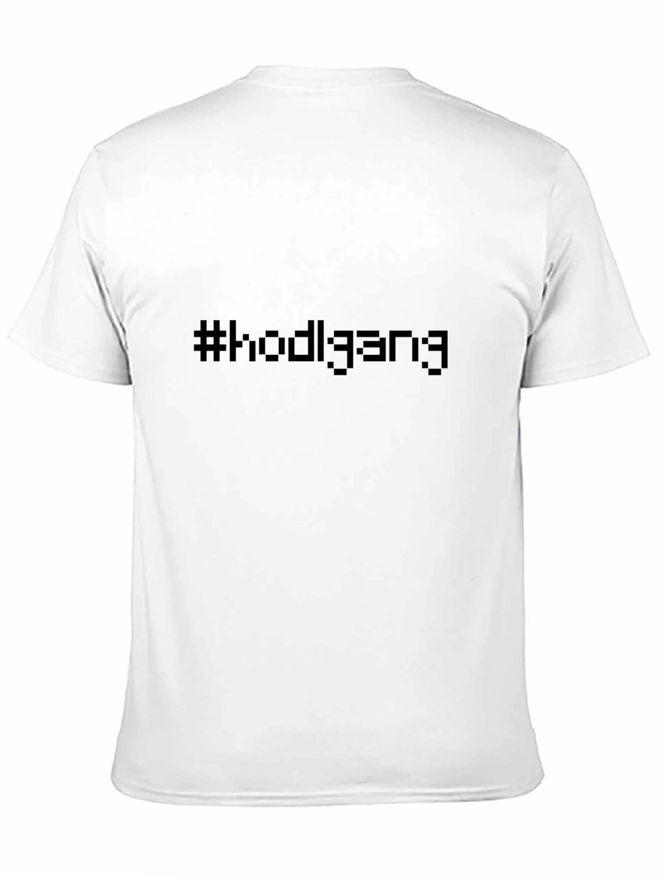 HODLGANG Black Pixel Tee - Crypto Enthusiast Apparel