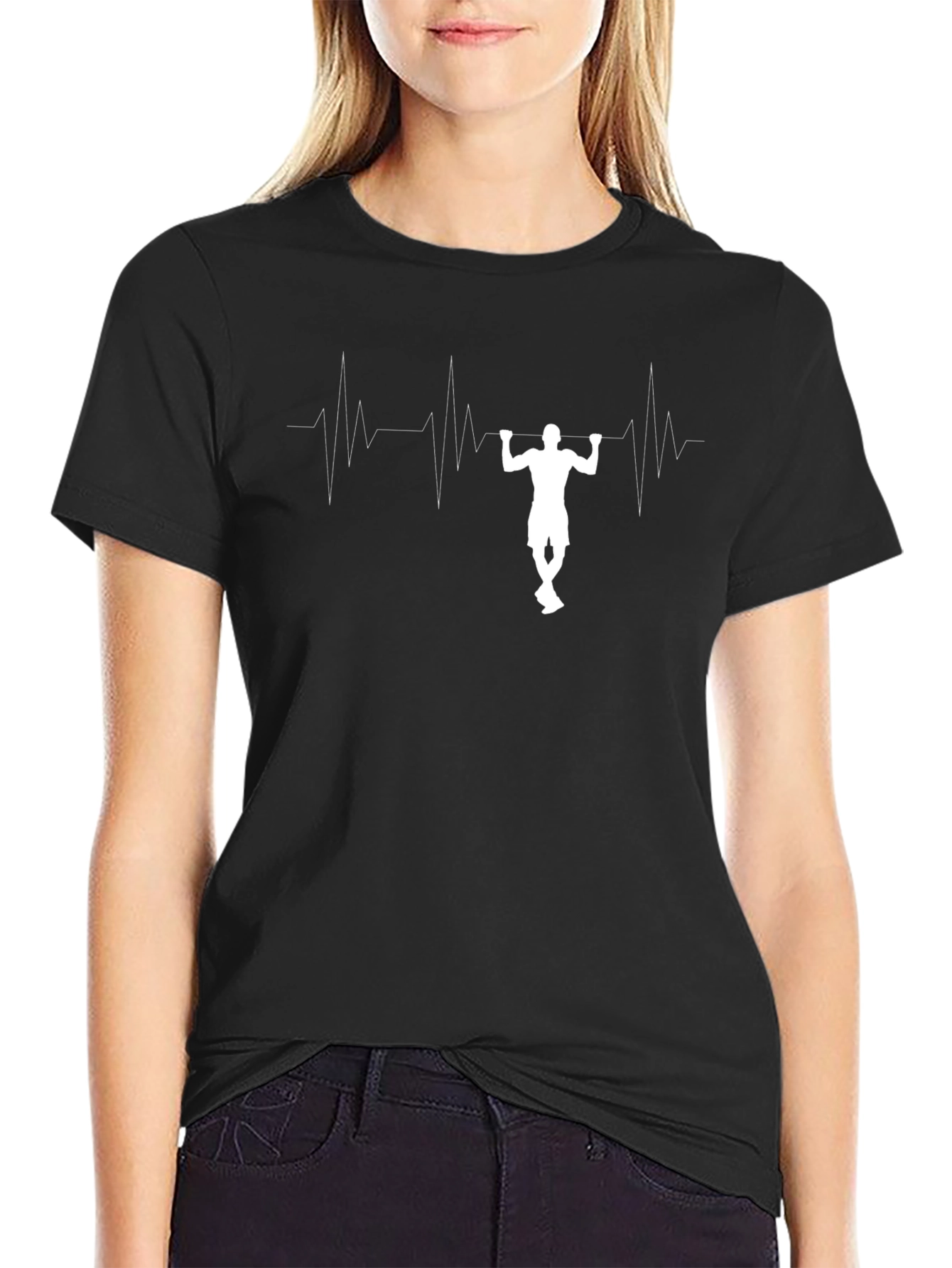 Pull-Up Heartbeat Graphic T-Shirt