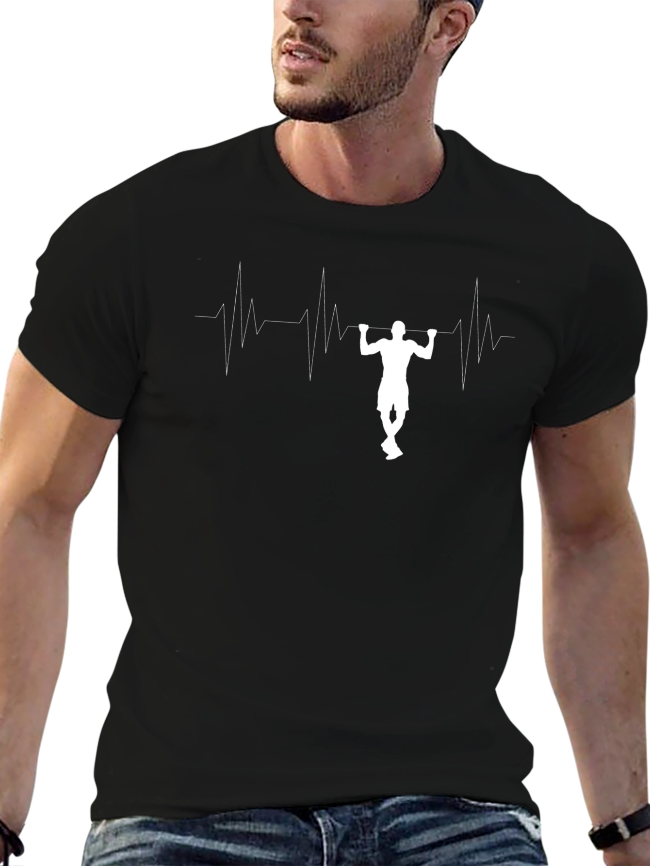 Pull-Up Heartbeat Graphic T-Shirt