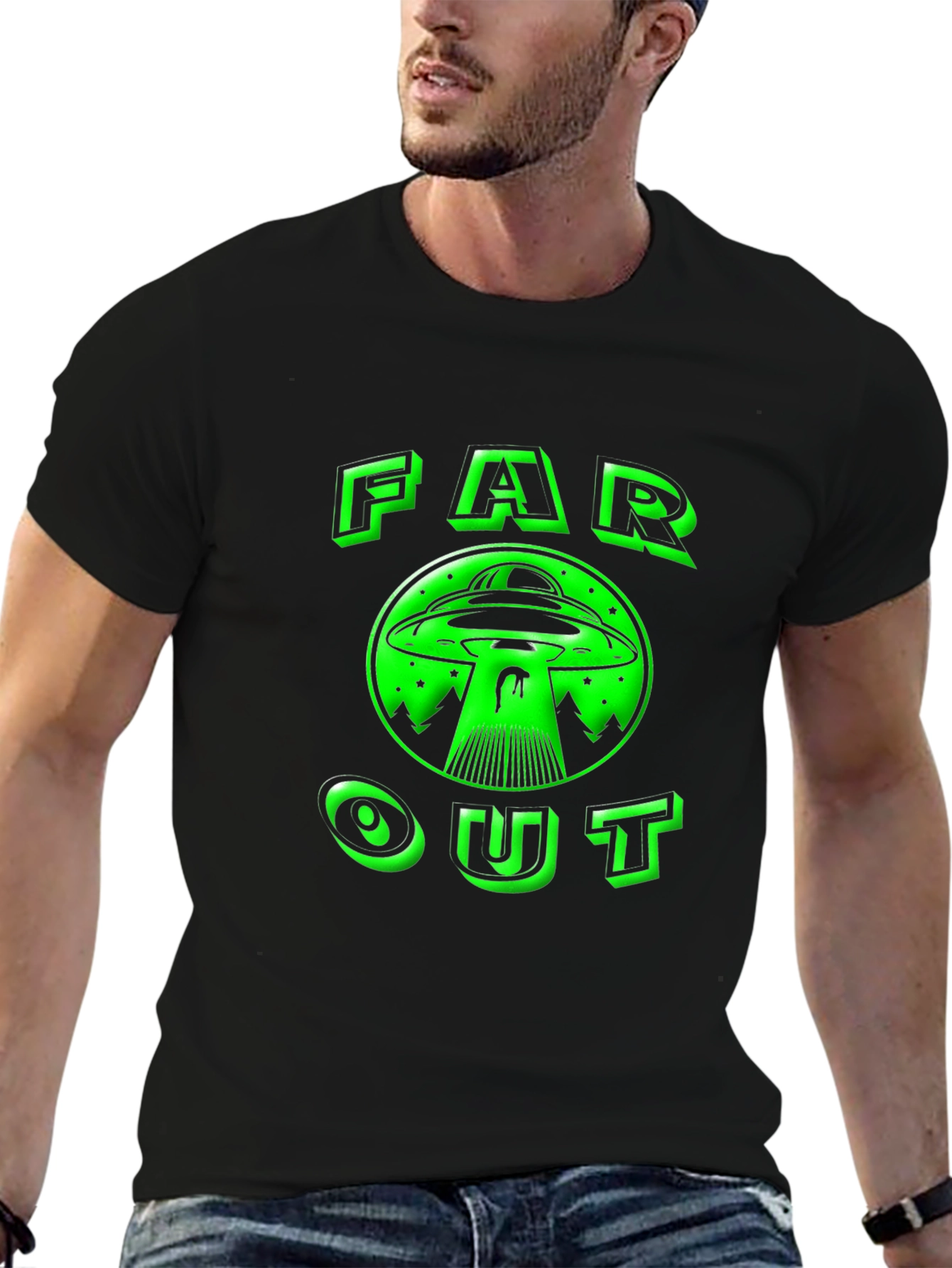 Far Out UFO Graphic Tee
