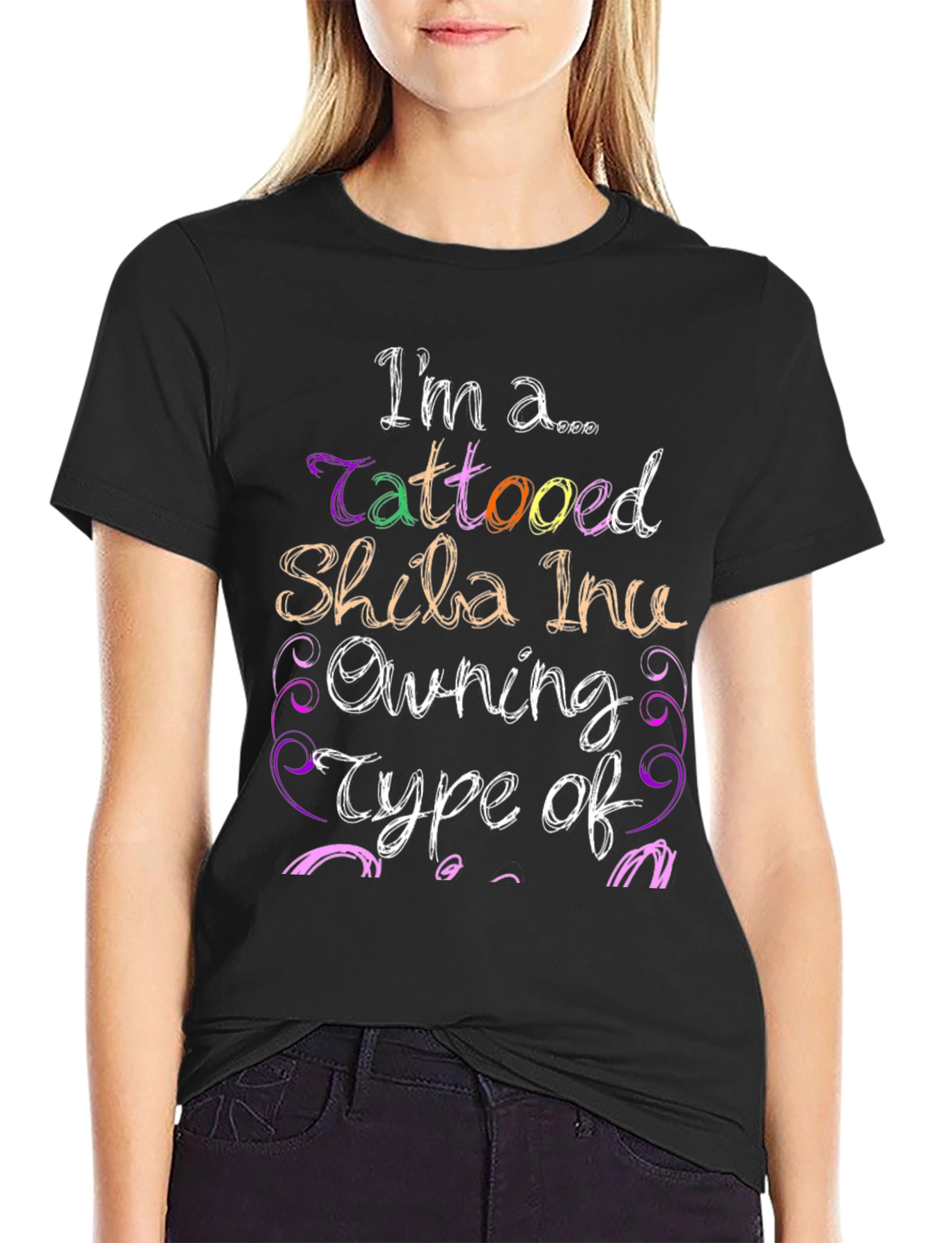 Tattooed Shiba Inu Owner Graphic T-Shirt