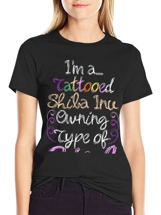 Tattooed Shiba Inu Owner Graphic T-Shirt
