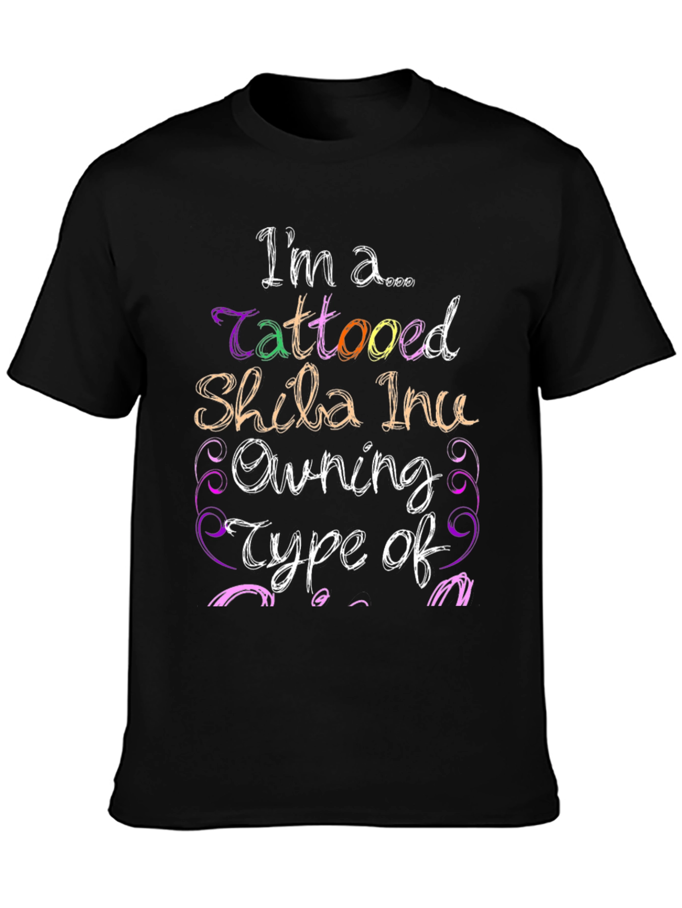 Tattooed Shiba Inu Owner Graphic T-Shirt