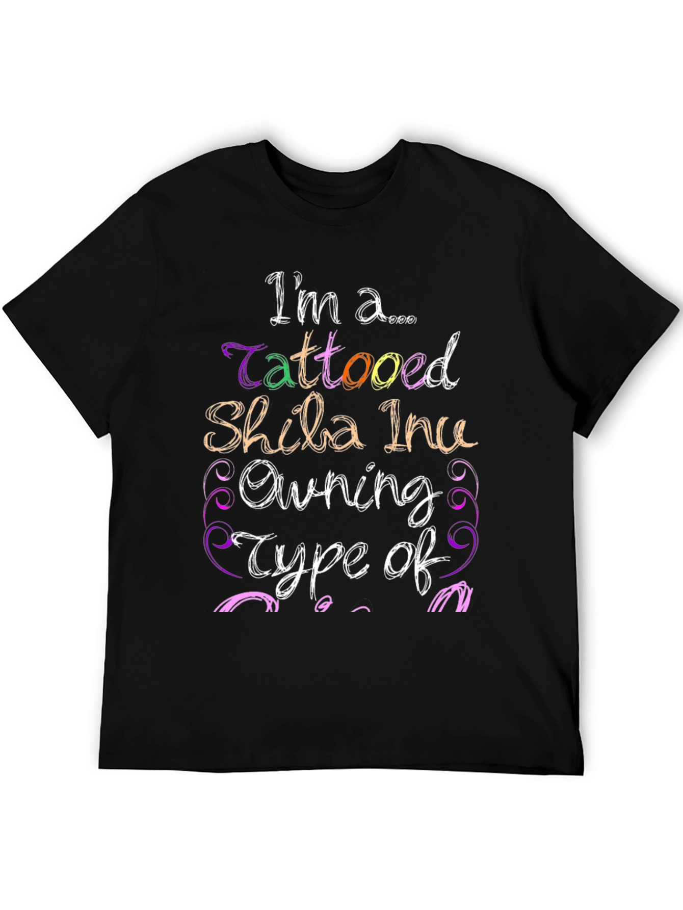 Tattooed Shiba Inu Owner Graphic T-Shirt