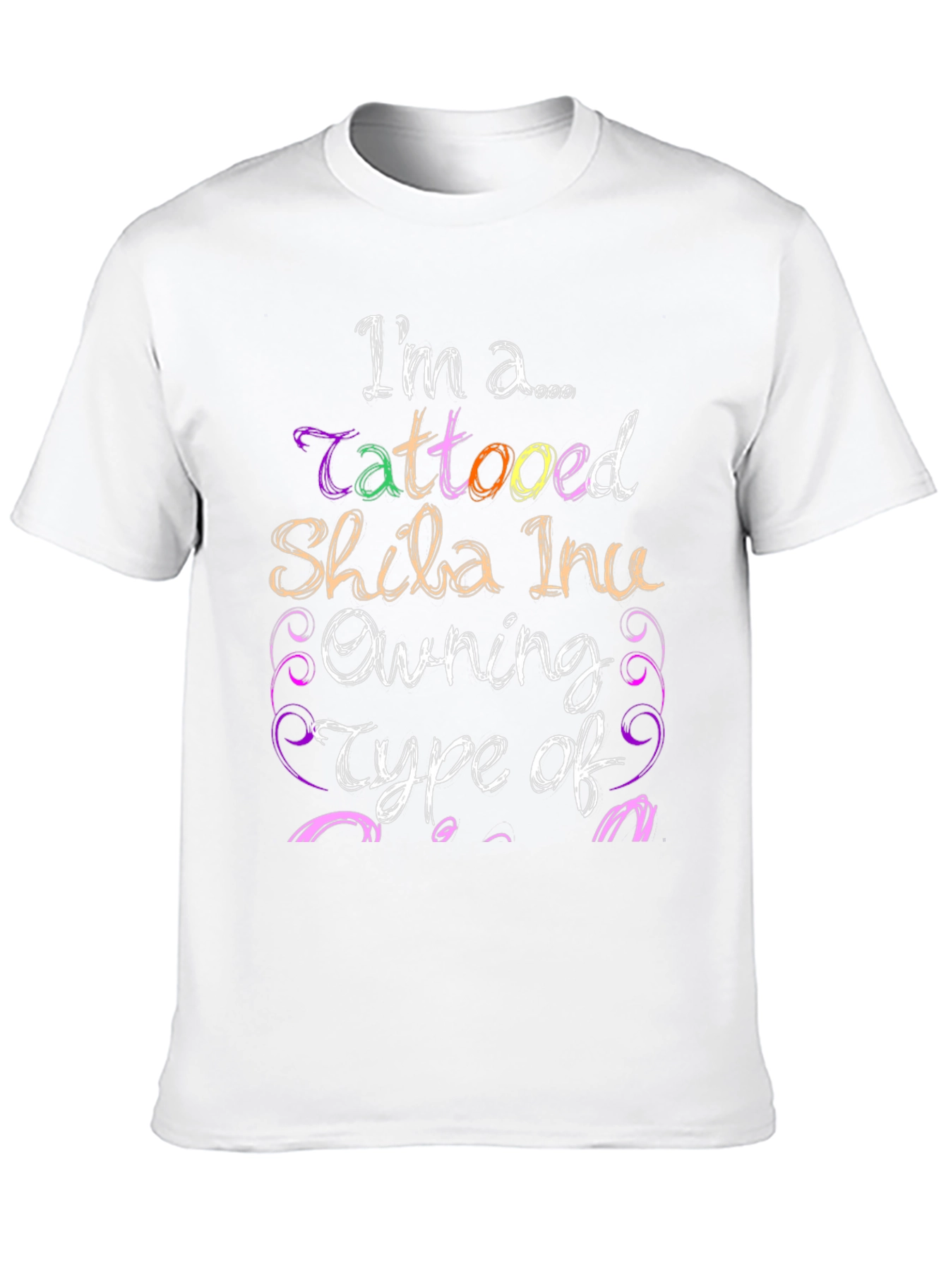 Tattooed Shiba Inu Owner Graphic T-Shirt