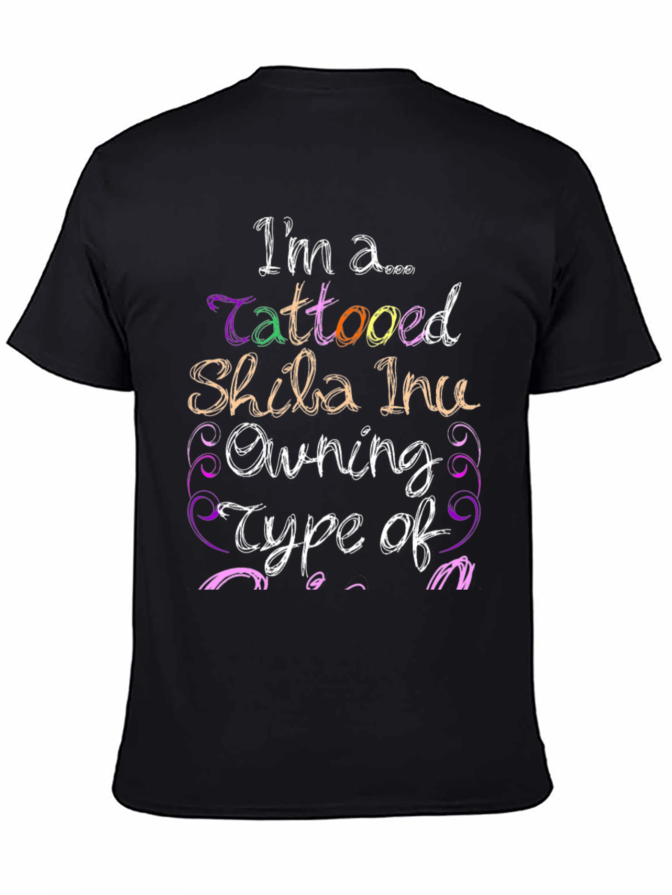Tattooed Shiba Inu Owner Graphic T-Shirt