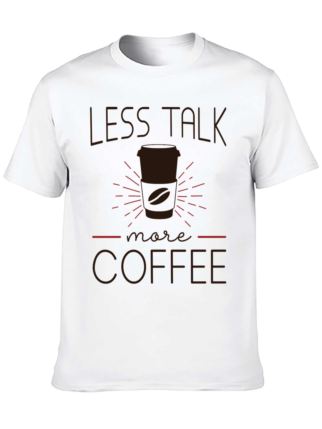 Less Talk More Coffee T-Shirt - Black