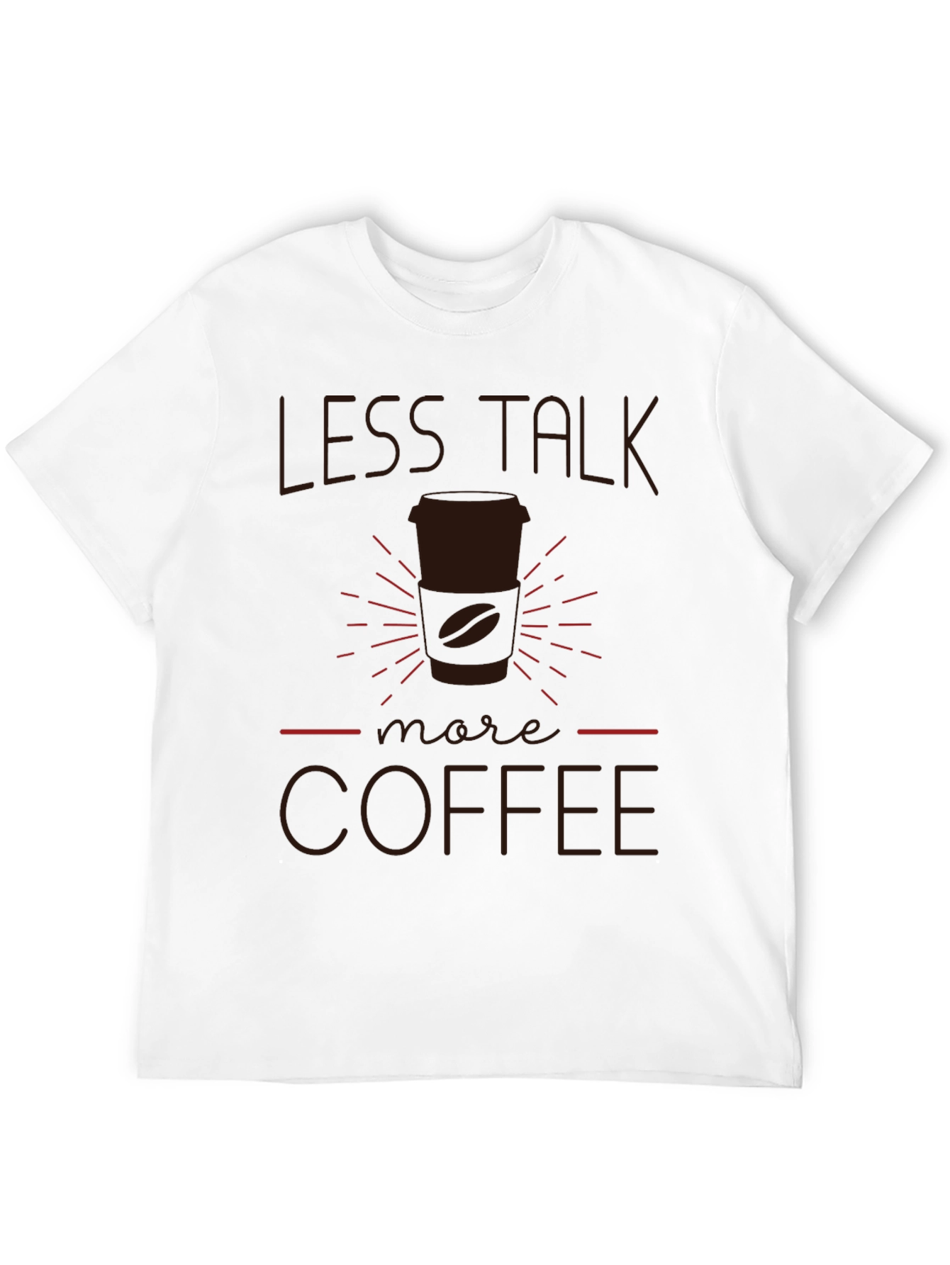 Less Talk More Coffee T-Shirt - Black