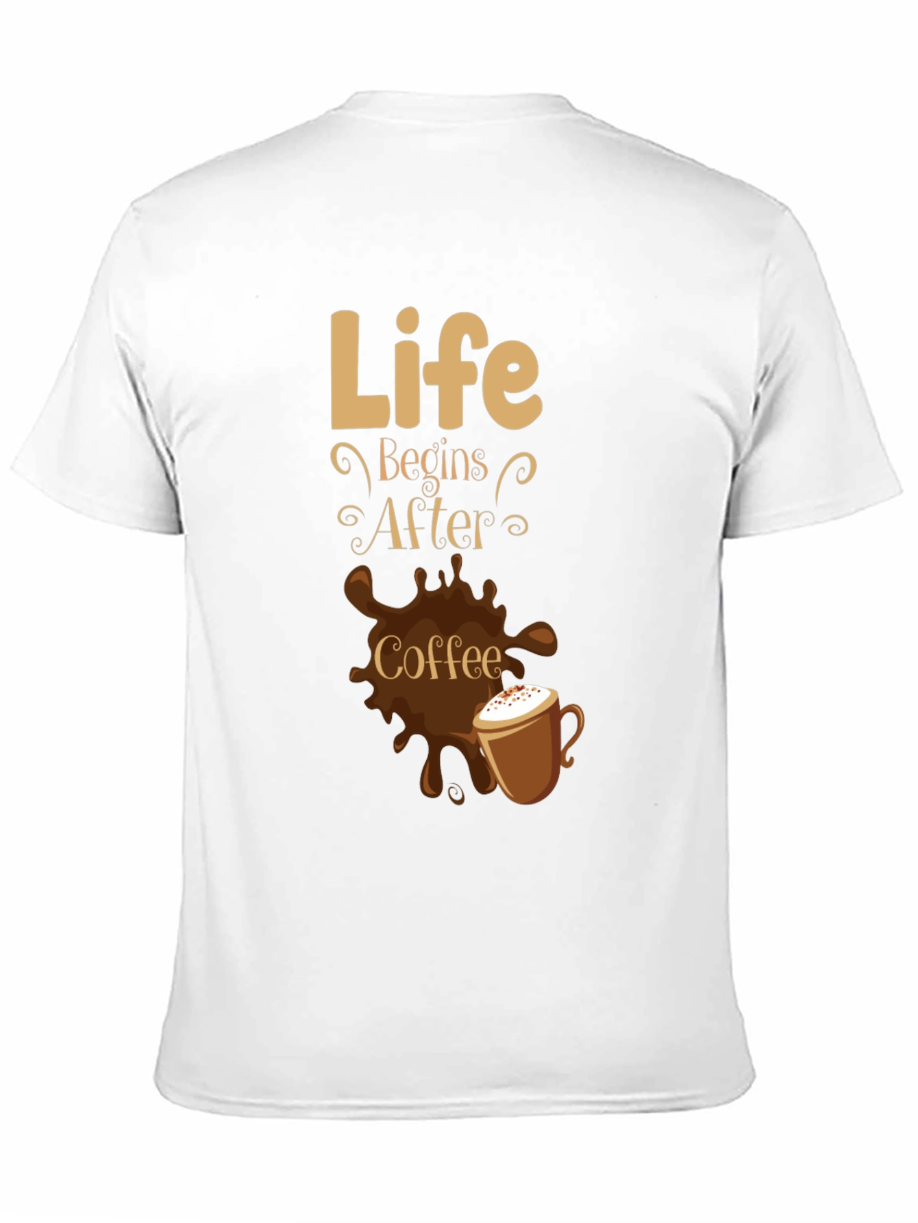 Life Begins After Coffee Graphic T-Shirt