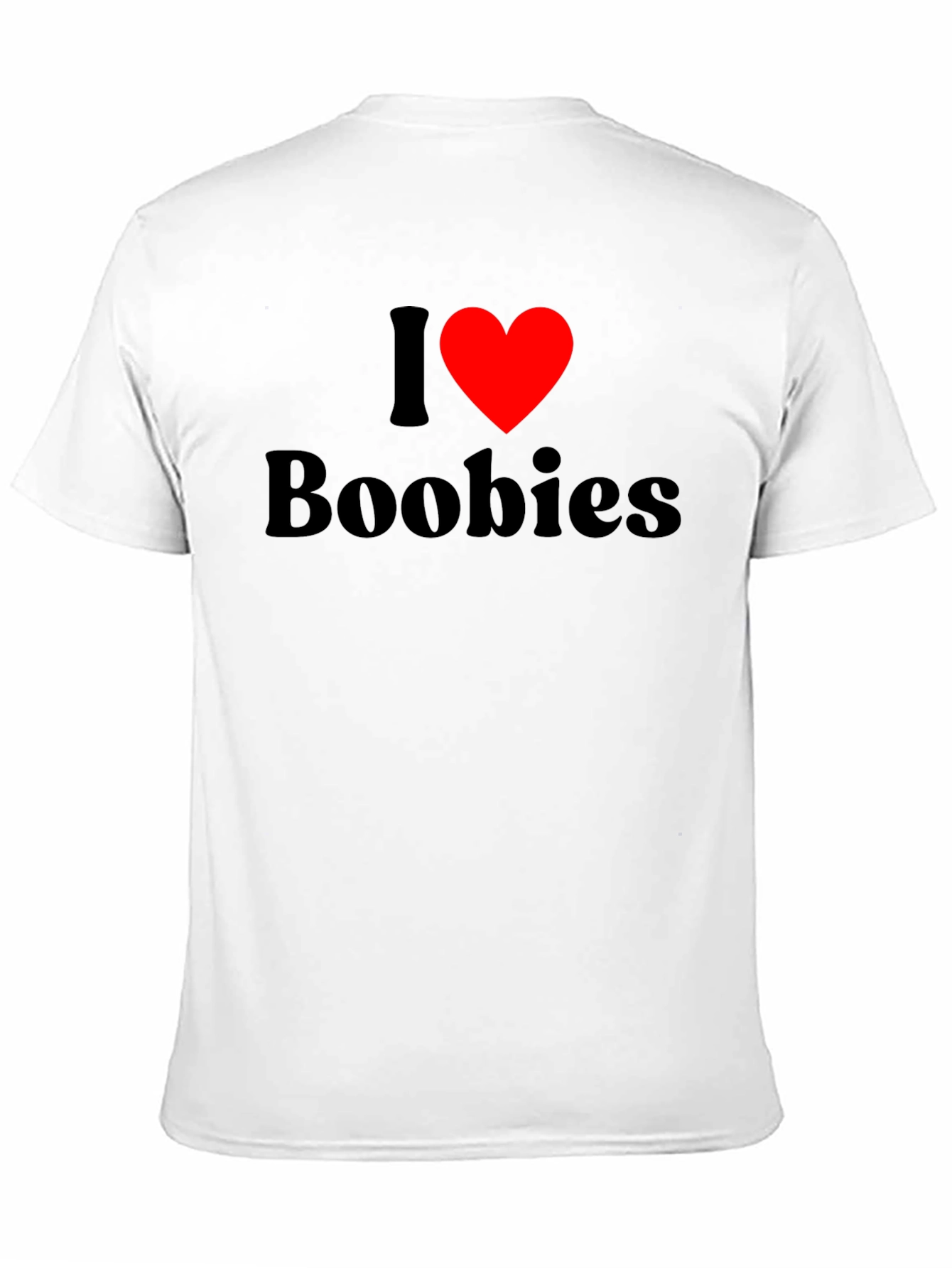 I Heart Boobies T-Shirt - Black Cotton Tee