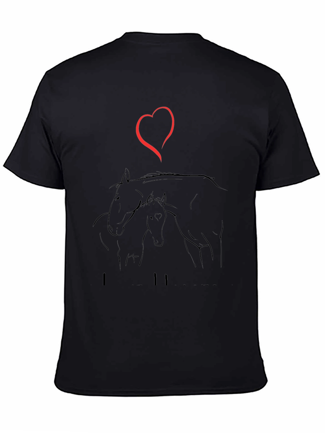 I Love Horses T-Shirt - Stylish Graphic Tee