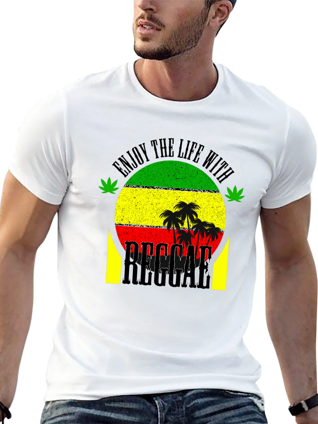 Reggae Life Style Graphic T-Shirt