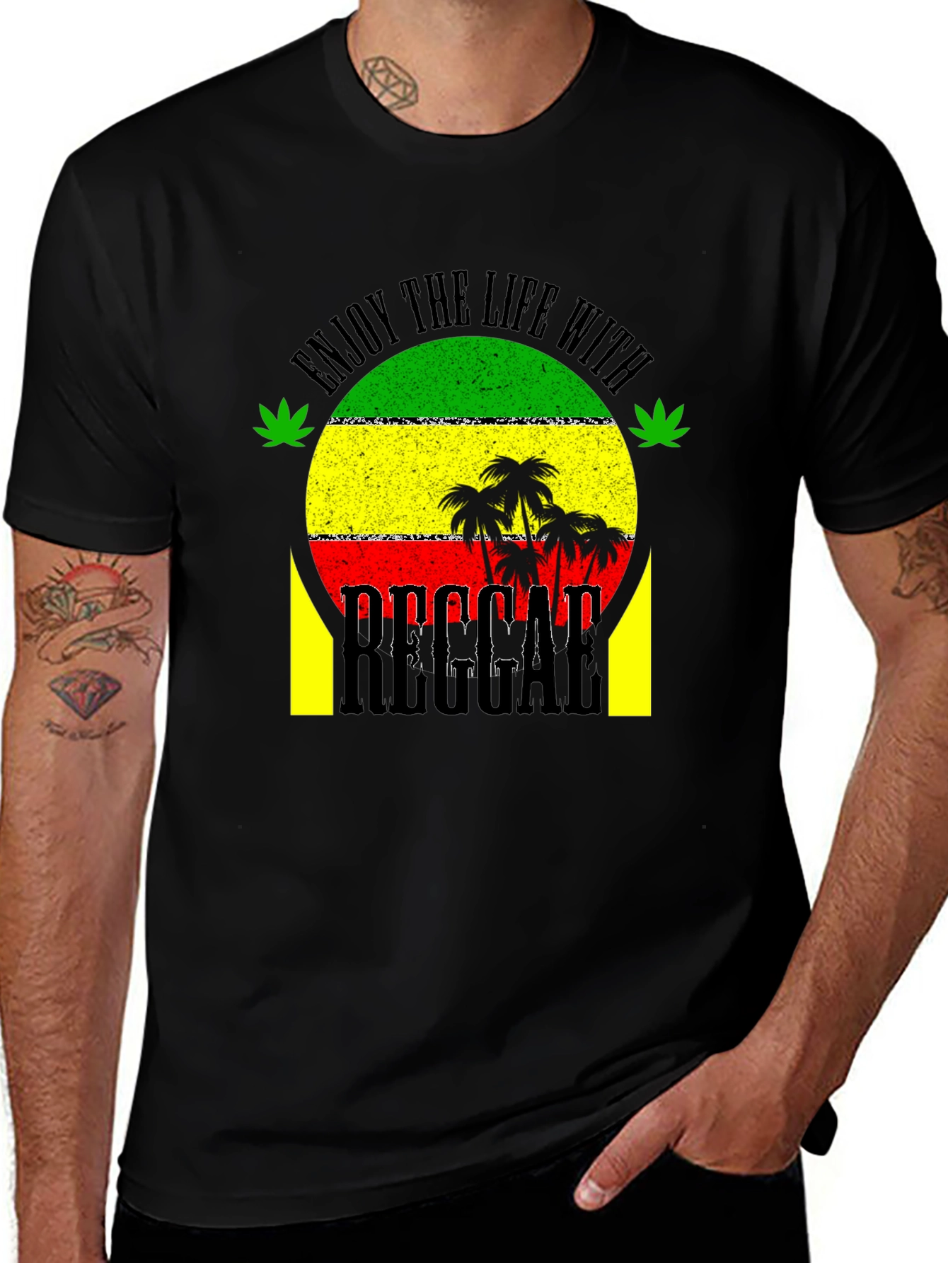 Reggae Life Style Graphic T-Shirt