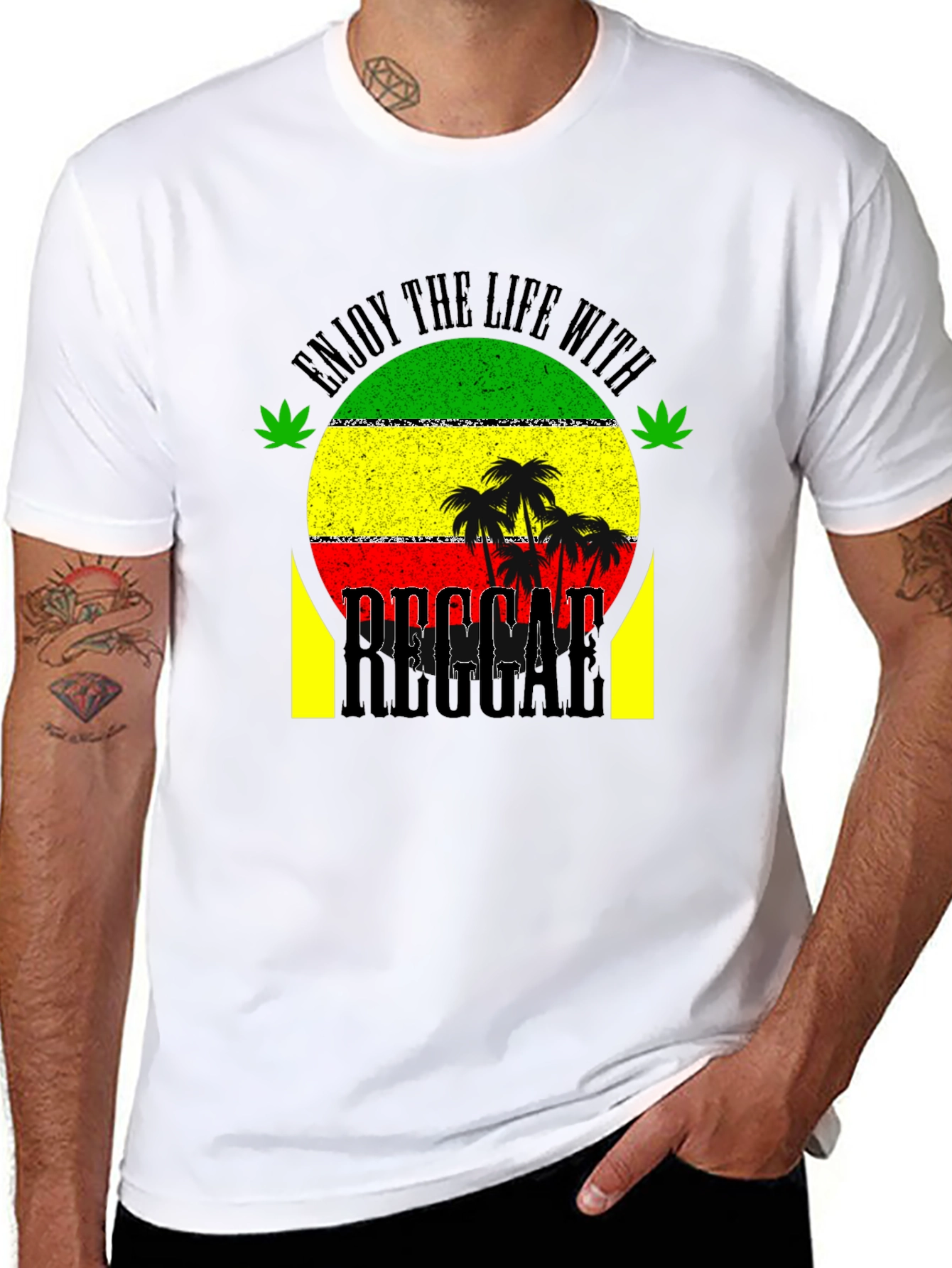 Reggae Life Style Graphic T-Shirt